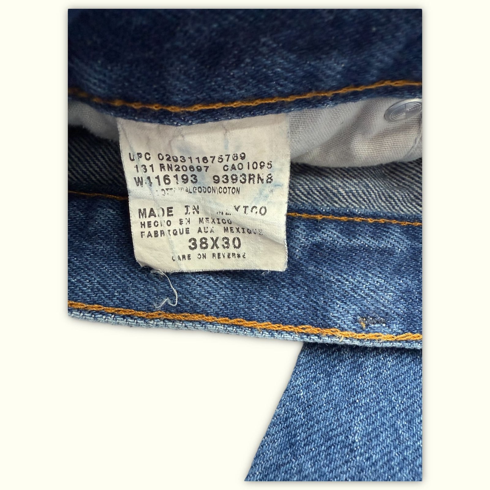 Dickies Jean Relaxed Homme 1990s Workwear – W38