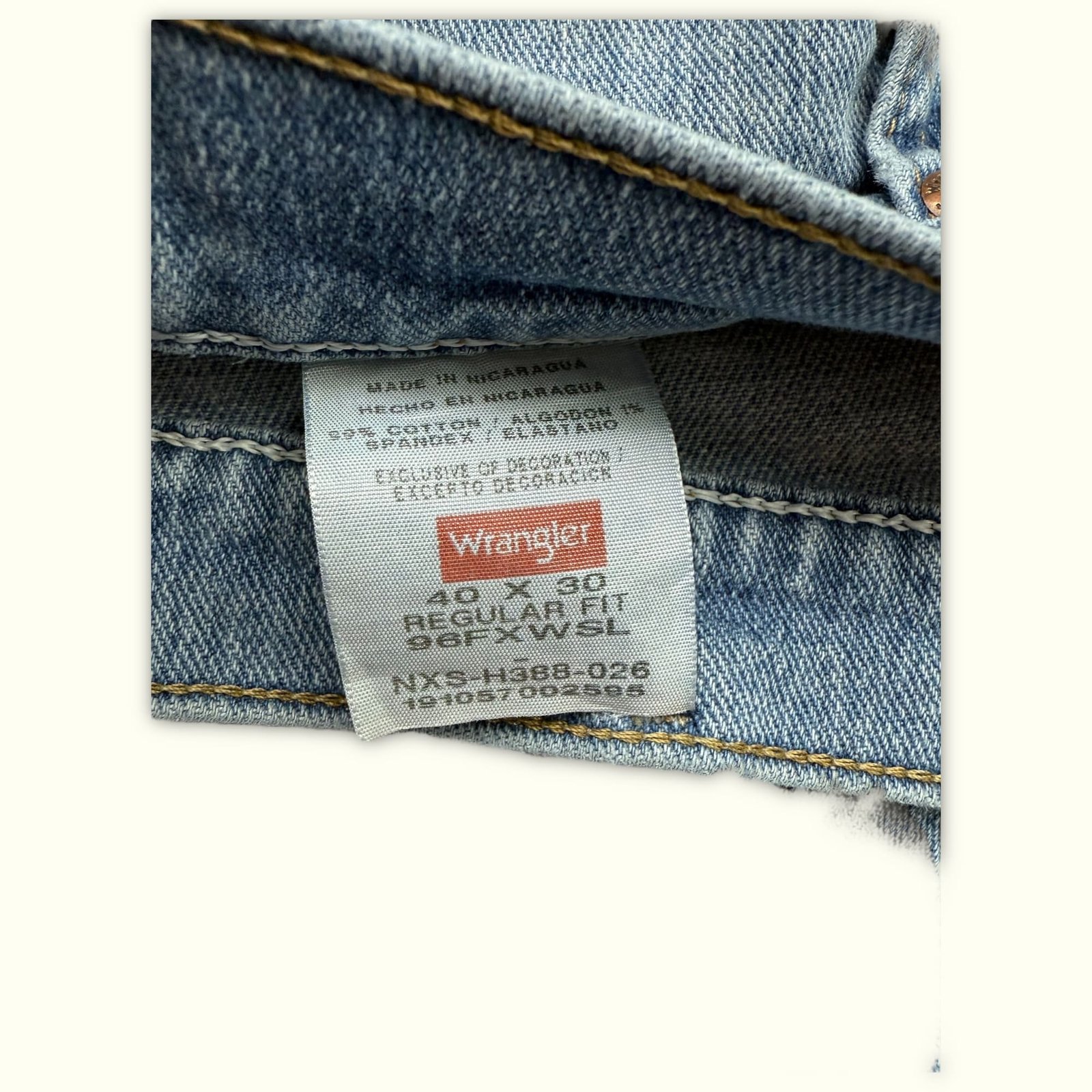 Wrangler Jean Regular Homme Workwear – W40