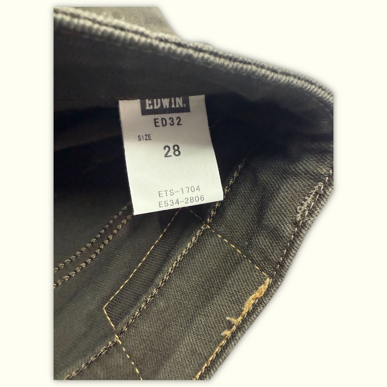 Edwin Jean Regular Homme 2010s Streetwear japonais – W28