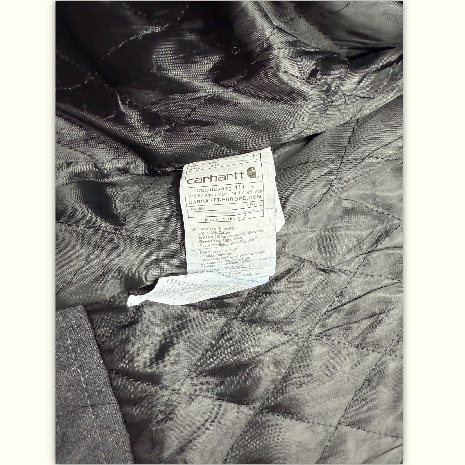 Carhartt Veste Regular Homme 2010s Workwear – M