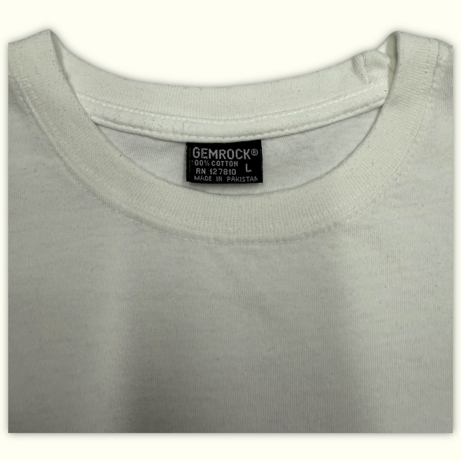 Gemrock T-shirt Regular Homme 2000s Minimaliste – L