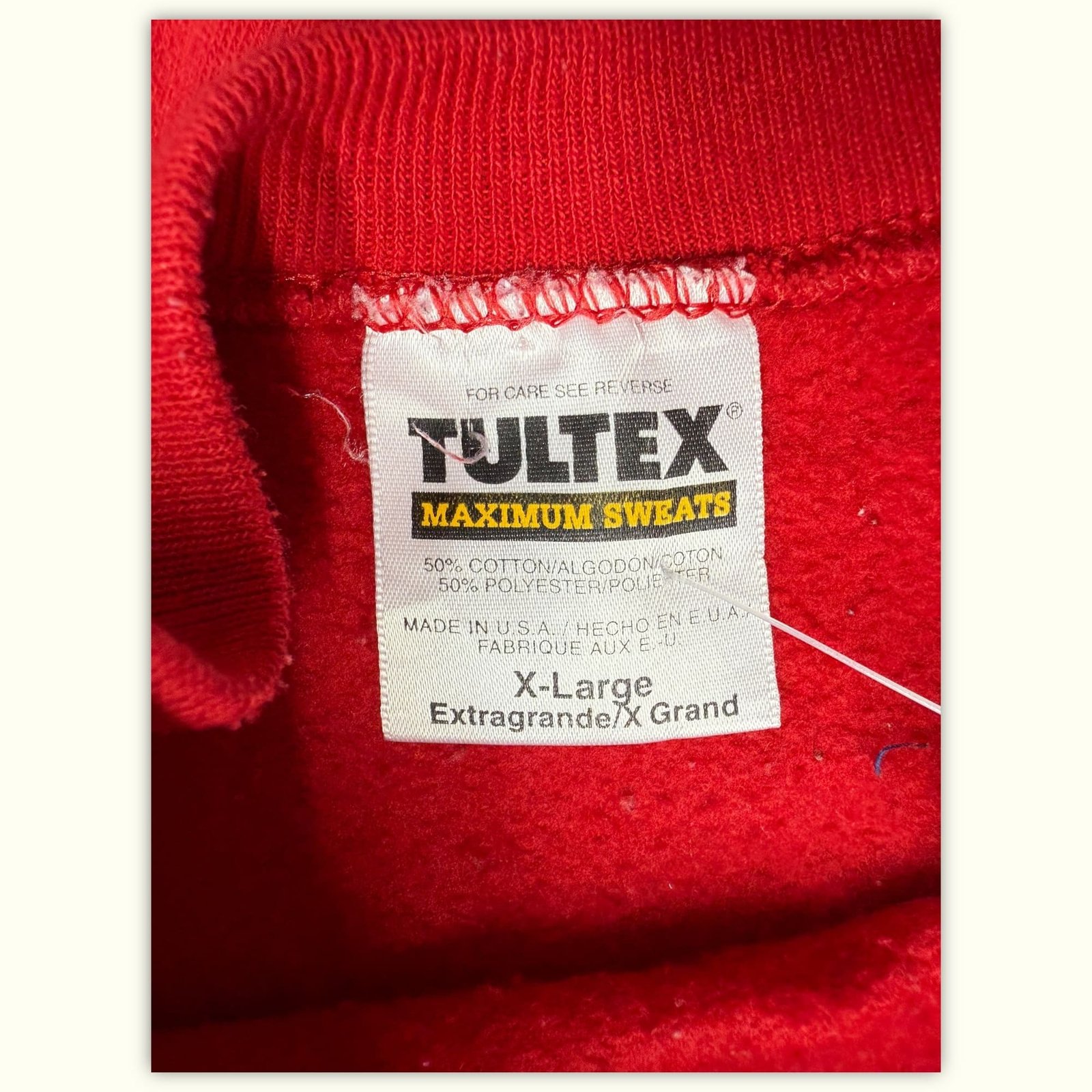 Tultex Sweat Oversize Homme 1990s Vintage – XL