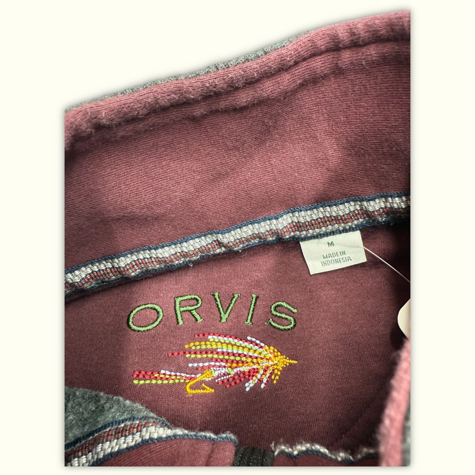 Orvis Demi-zip Regular Homme Classique – M