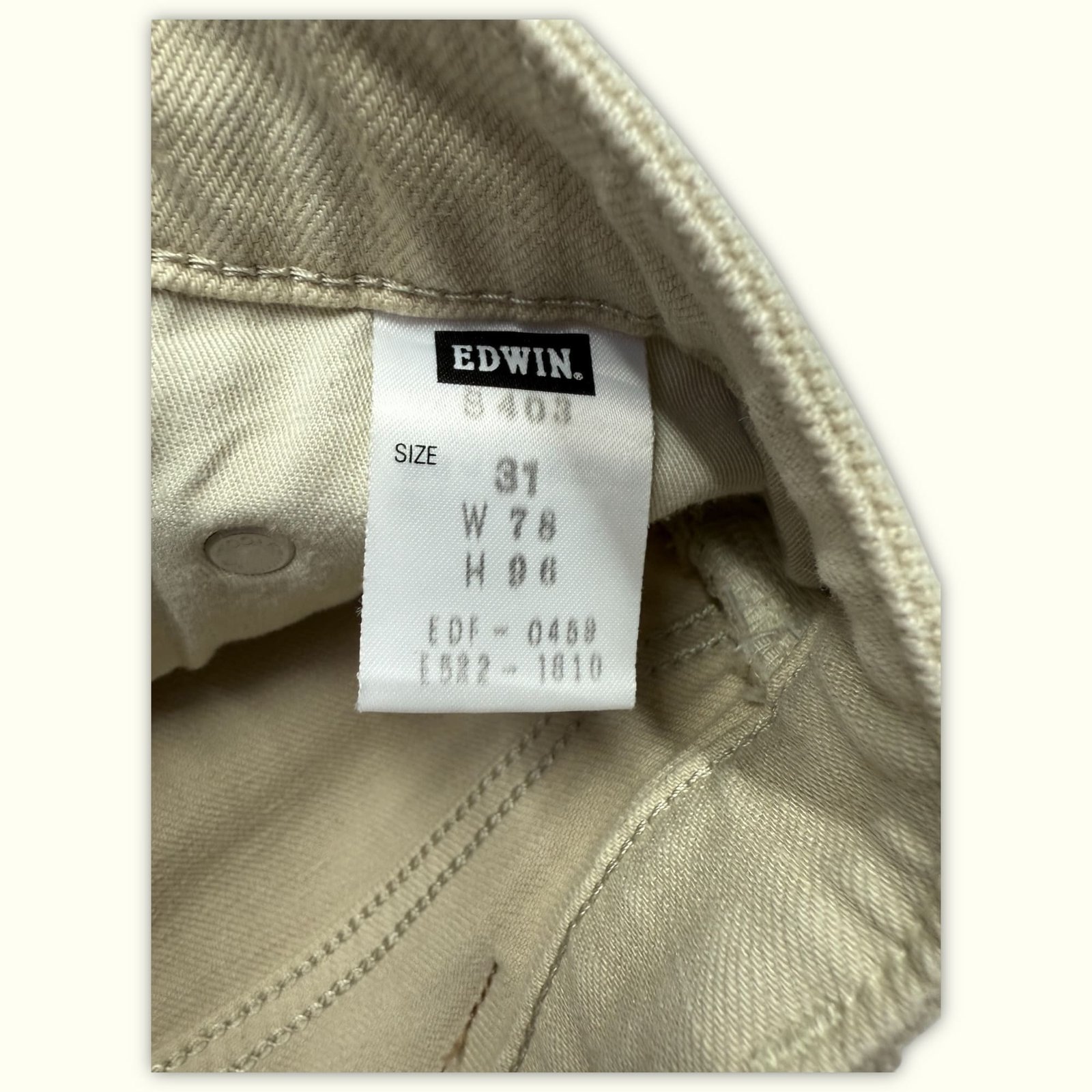 Edwin Jean Regular Homme 1990s Vintage – W31