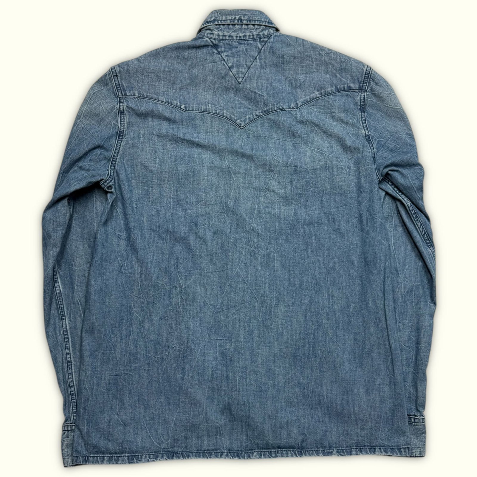 Tommy Hilfiger Chemise Regular Homme 2000s Western – S