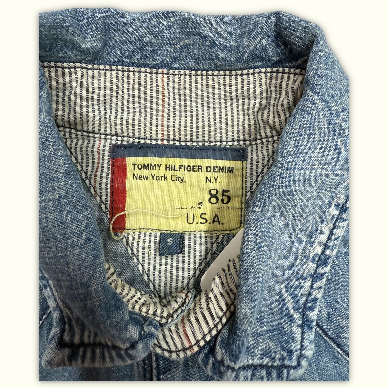 Tommy Hilfiger Chemise Regular Homme 2000s Western – S