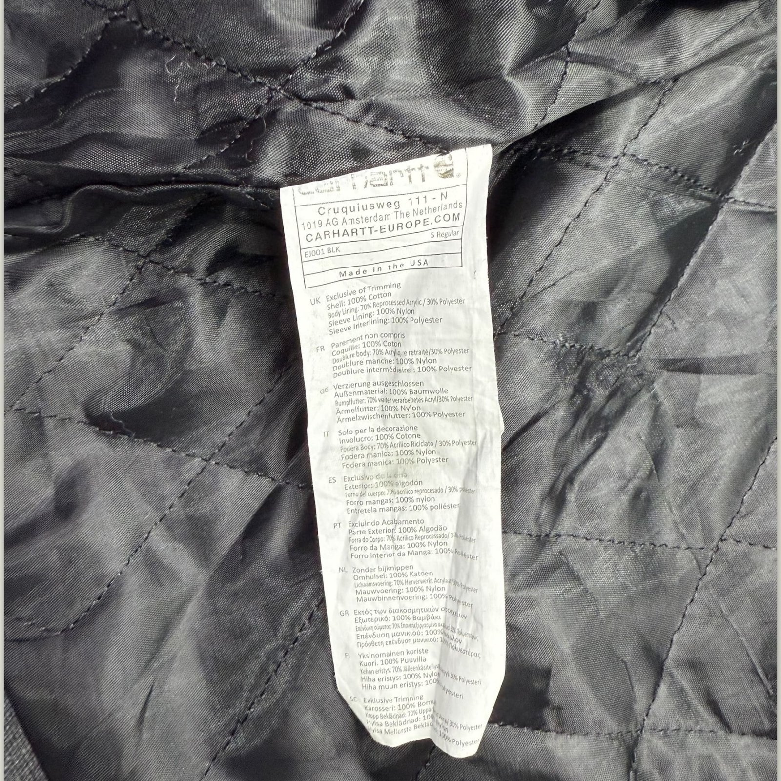 Carhartt Veste Relaxed Homme 1990s Workwear – M