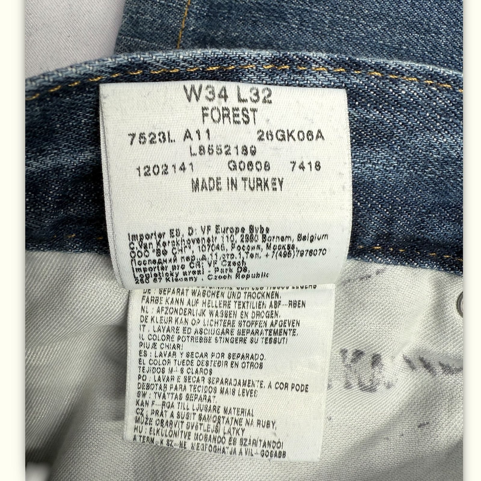 Lee Jean Regular Homme 2000s Vintage – W34