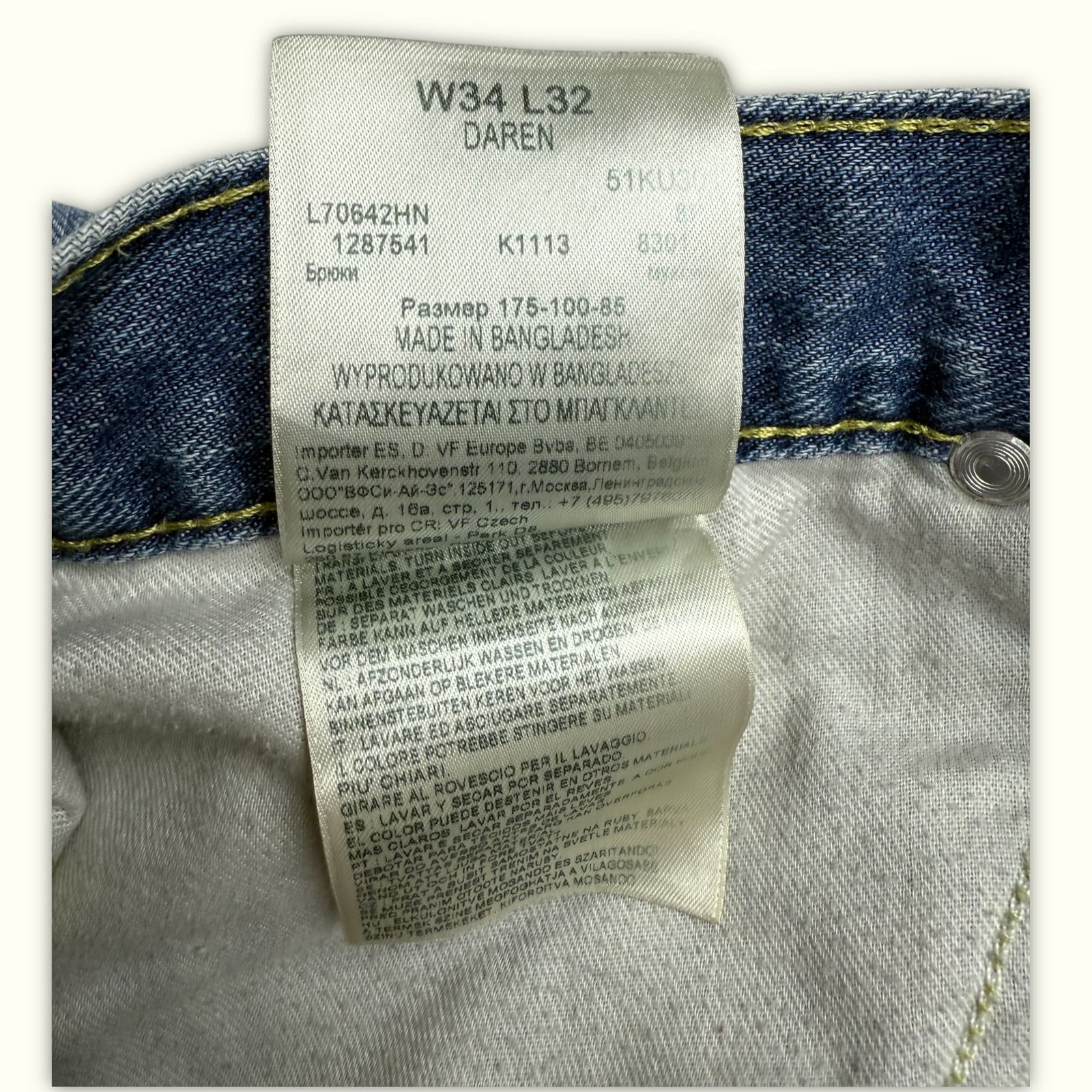 Lee Short Regular Homme Workwear – W34