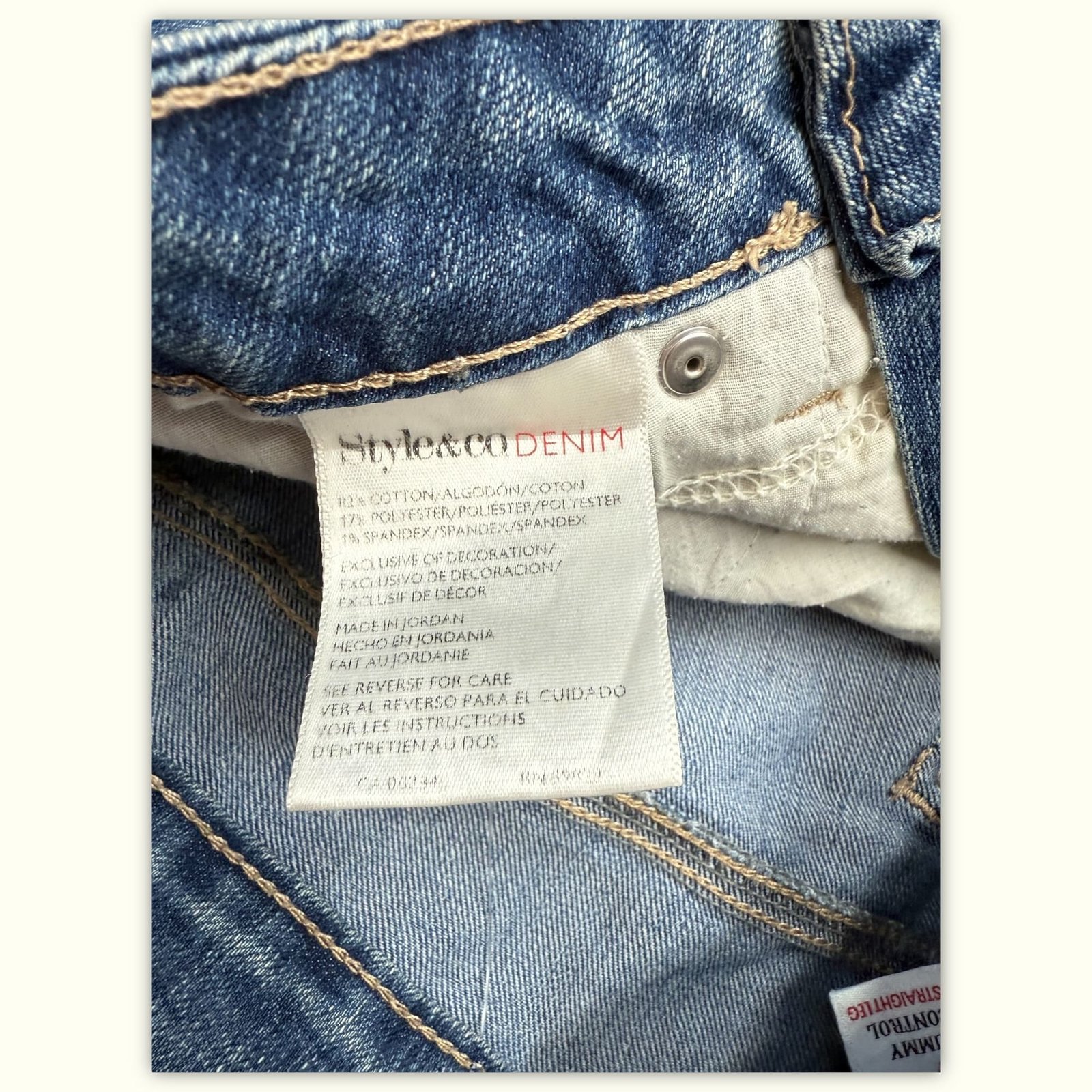 Style & Co. Jean Regular Femme 2010s Classique – W30