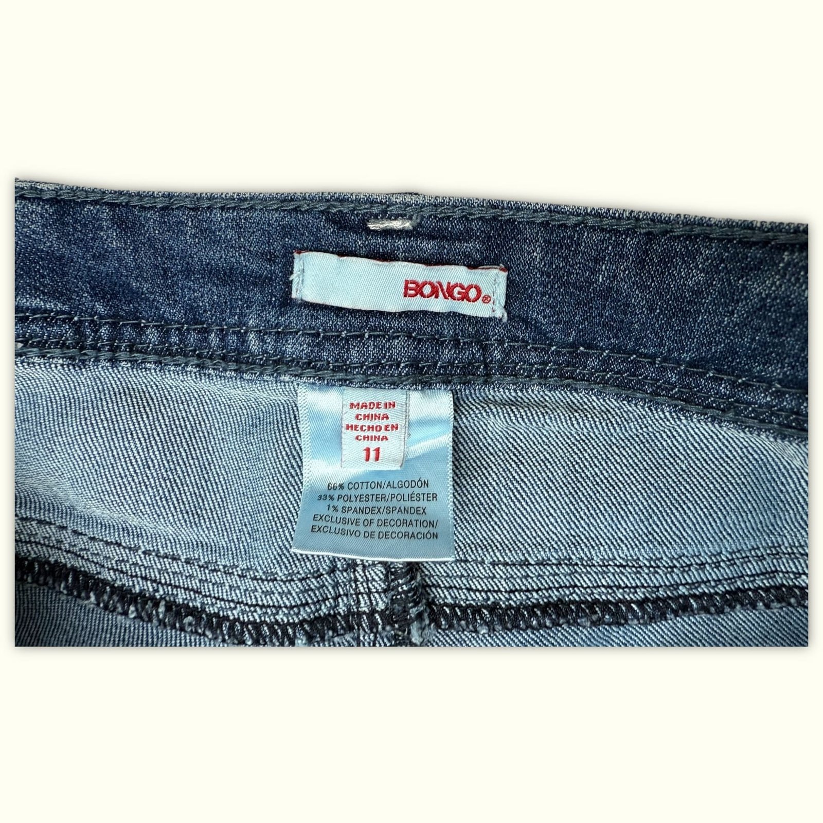 Bongo Jean Slim Femme 2010s Y2K – W32
