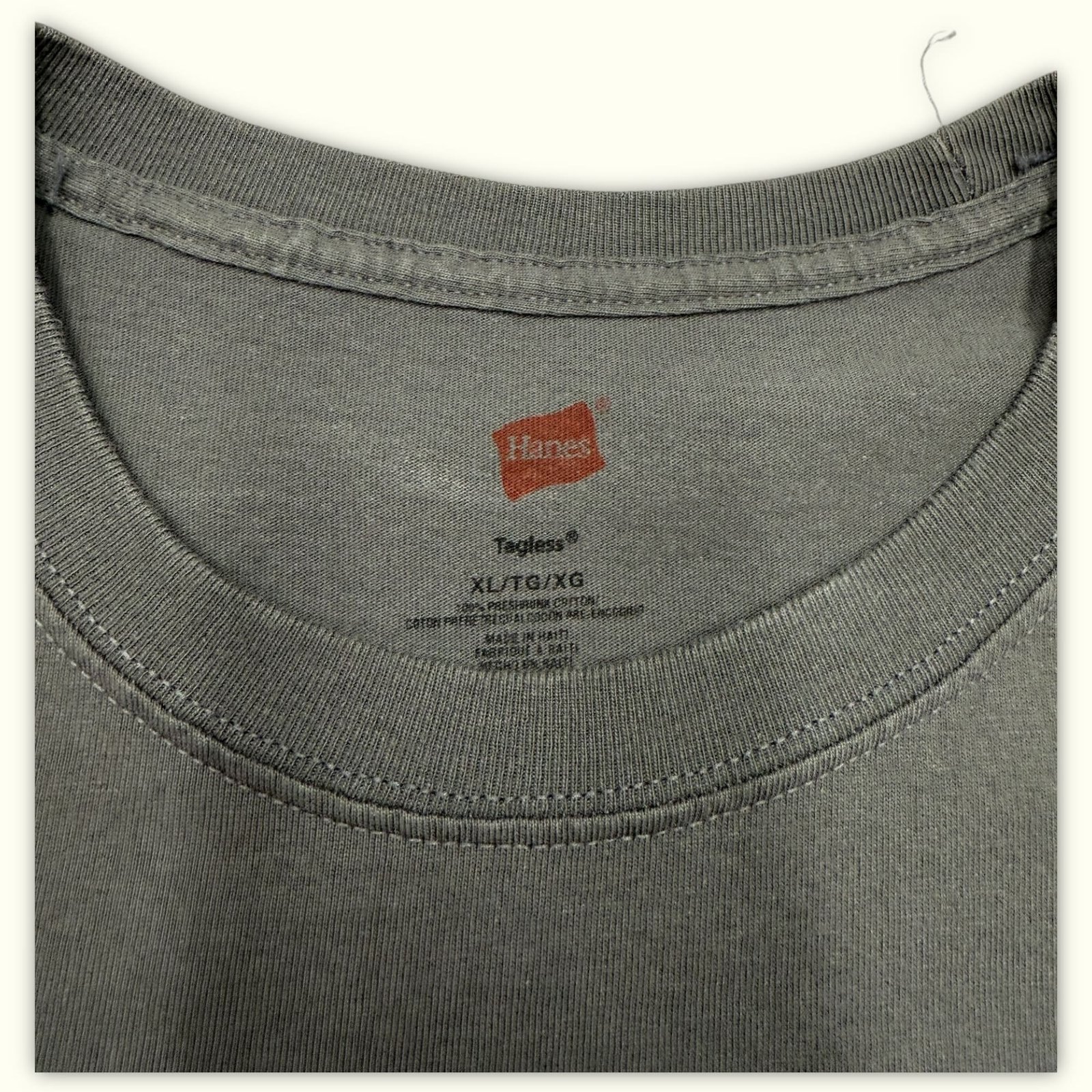 Hanes Camiseta Regular Hombre 2000s Vintage – XL