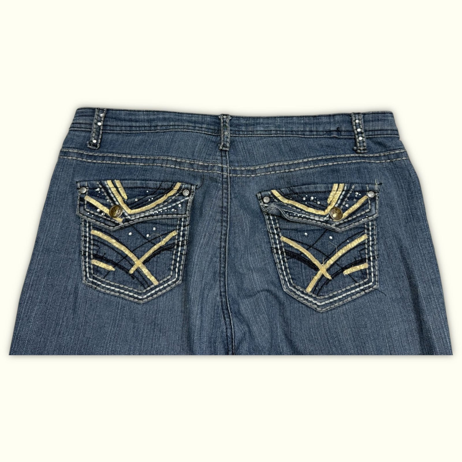 Gene Culture Jean Regular Femme 2000s Y2K – W34