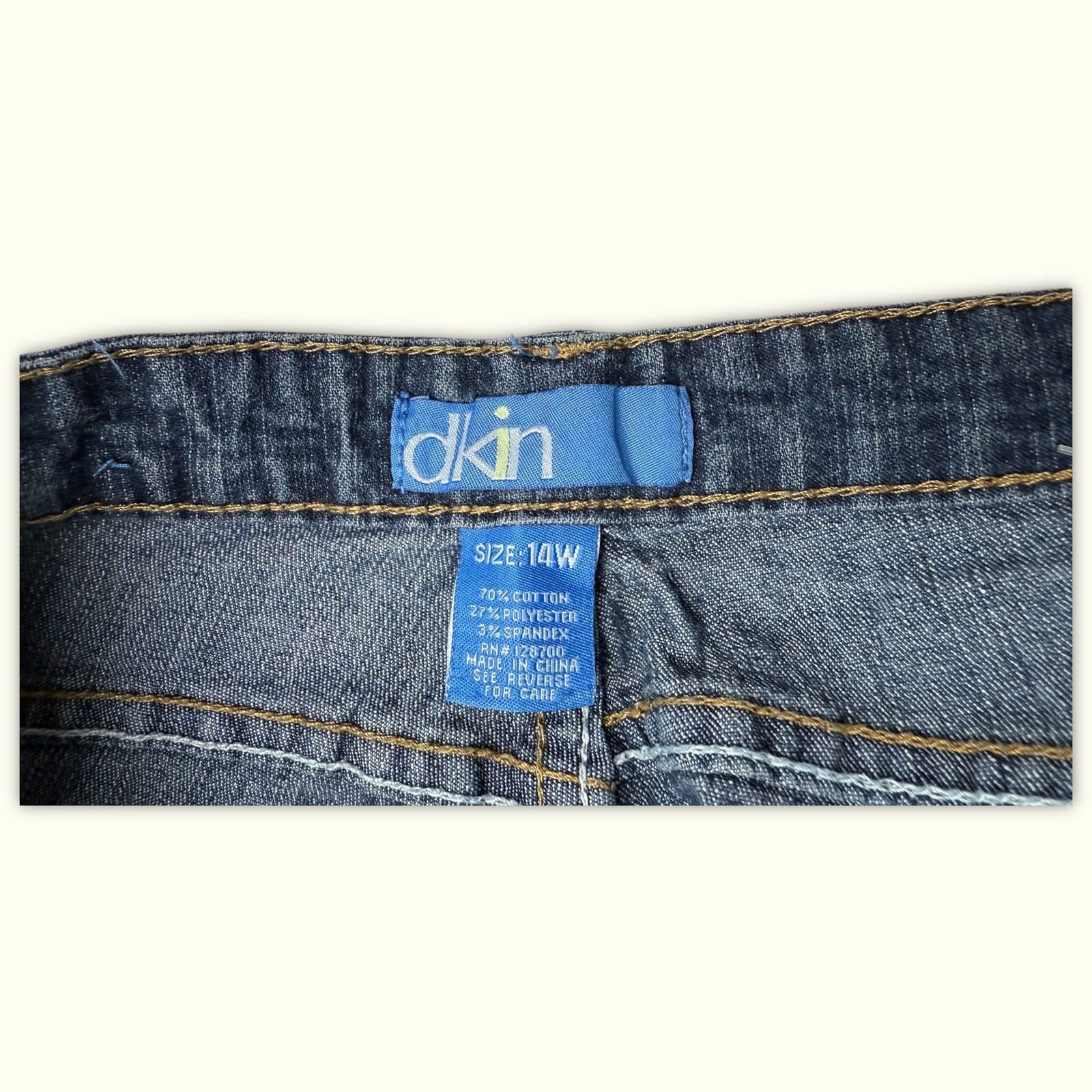 Dkin Jean Regular Femme 2000s Y2K – W34