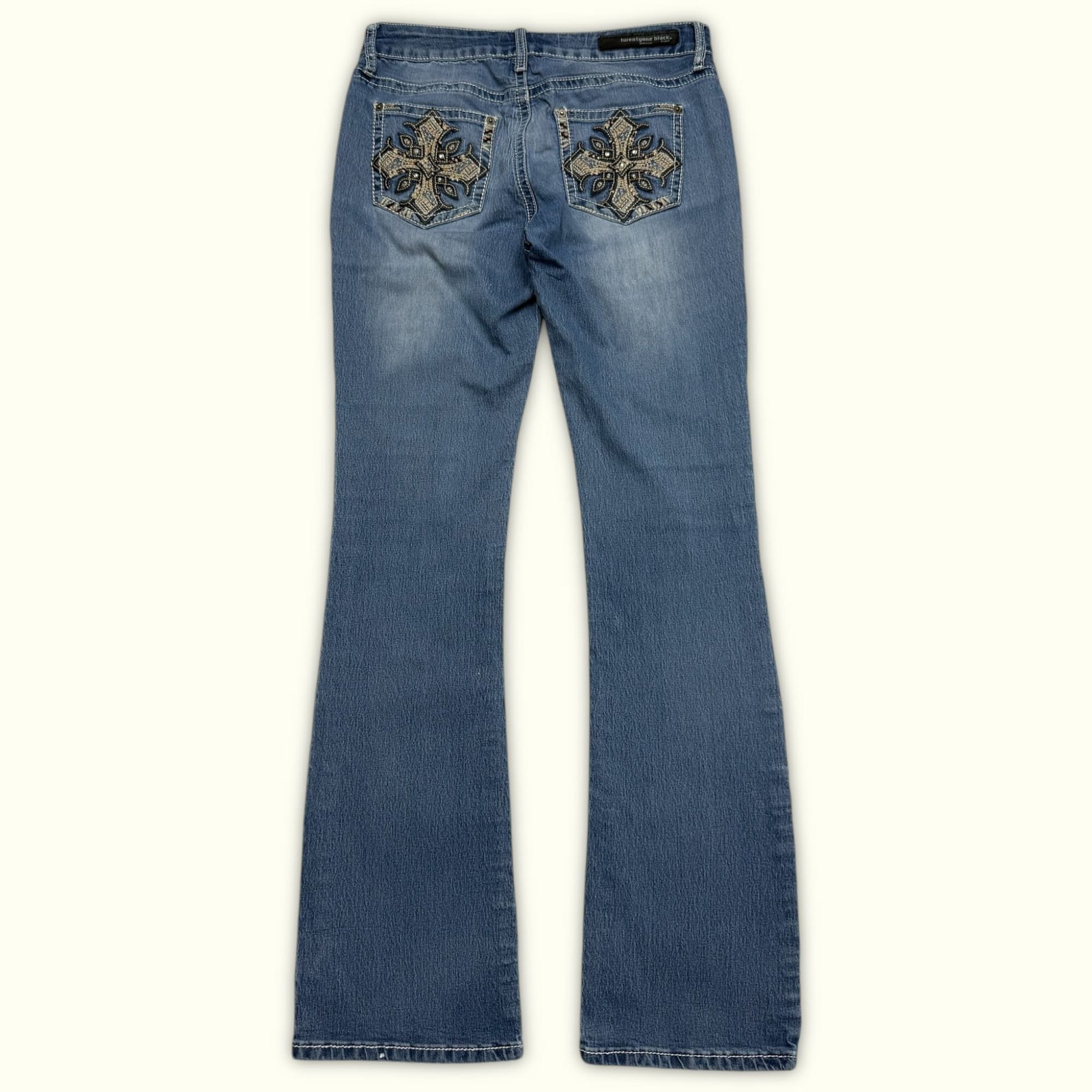Twentyone Black Jean Évasé Femme 2000s Y2K – W30