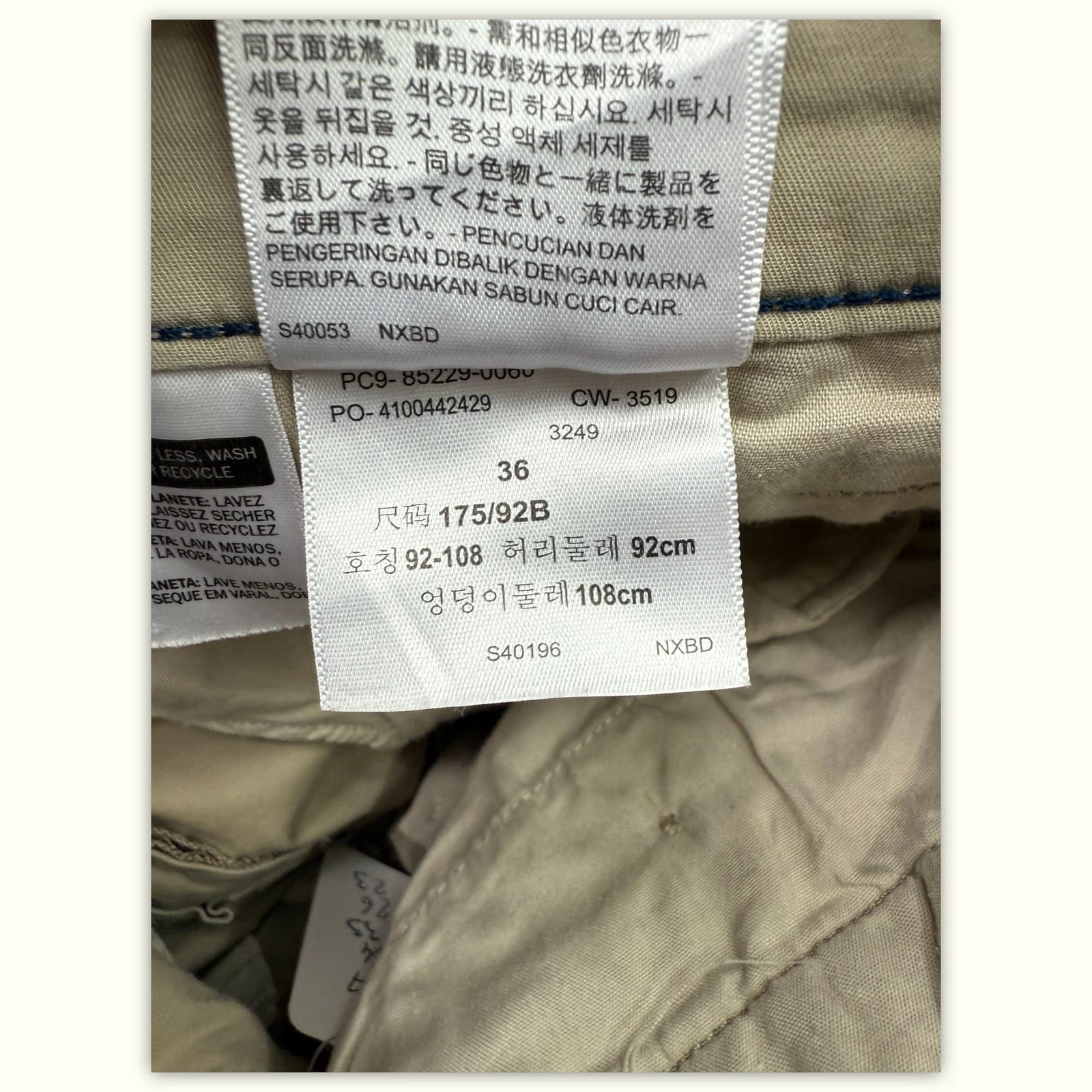 Levi'S Short Regular Homme Khaki coded – W36