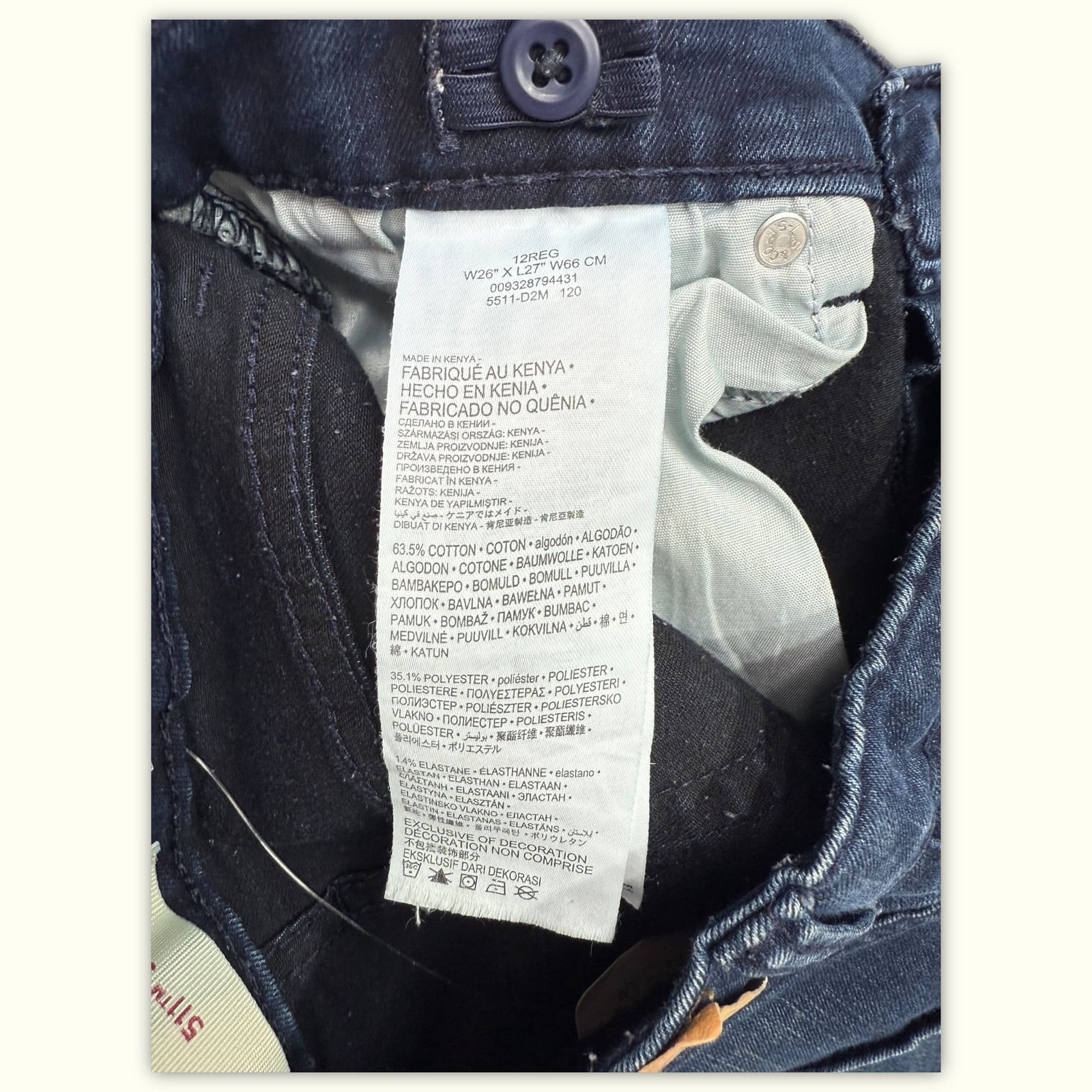 Levi'S Short Slim Garçon Classique – W26