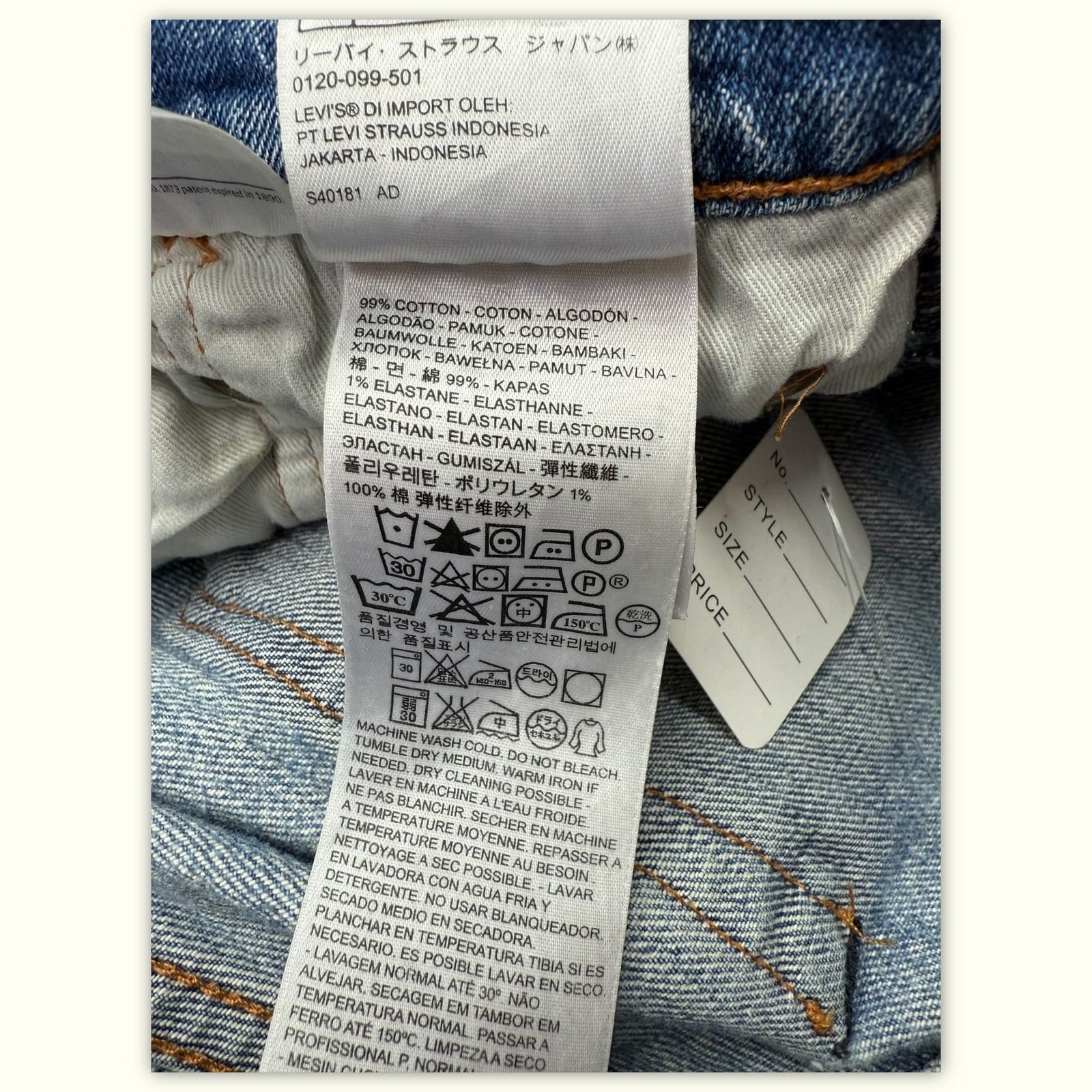 Levi'S Short Slim Homme Casual chic – W32