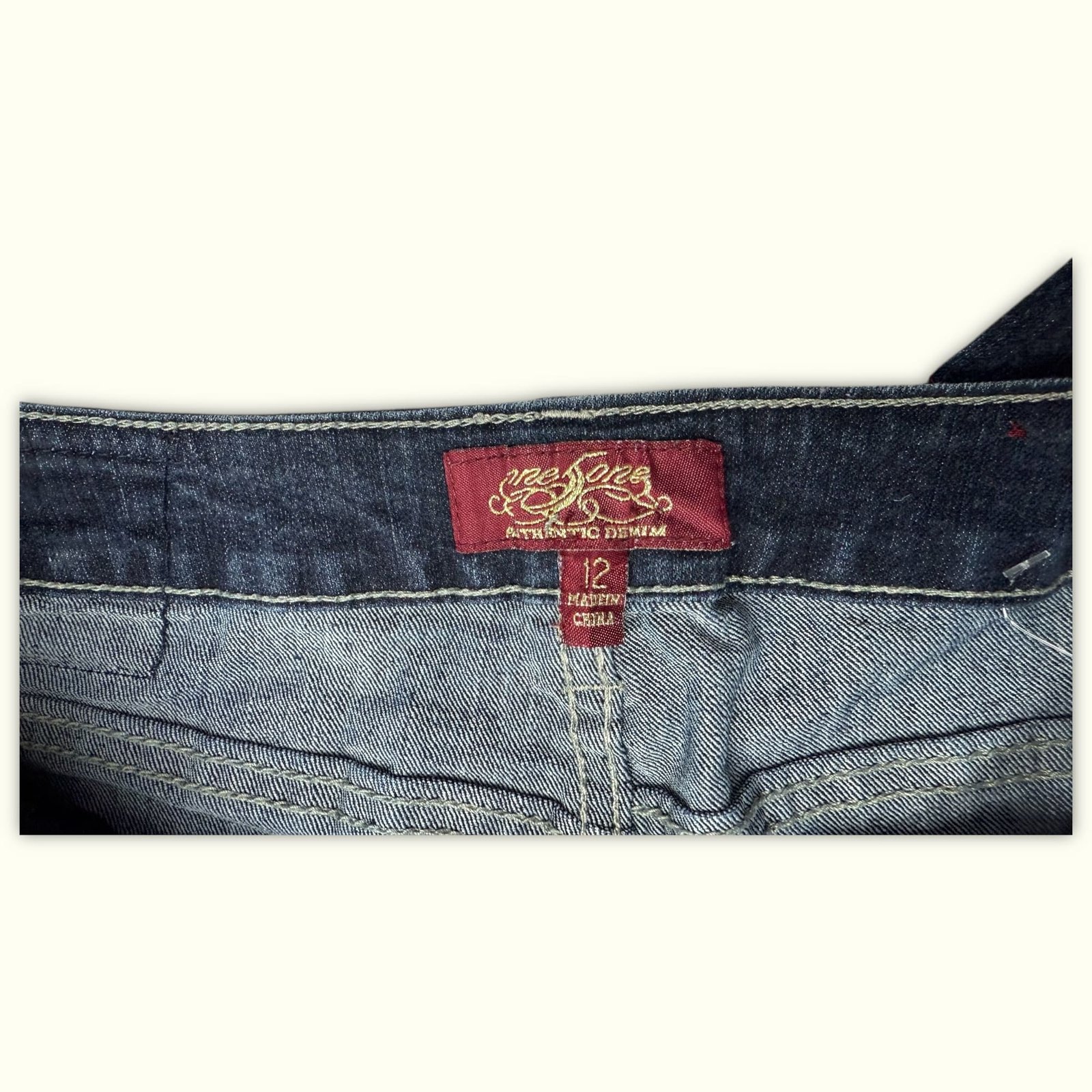 One 5 One Jean Évasé Femme 2000s Y2K – W34