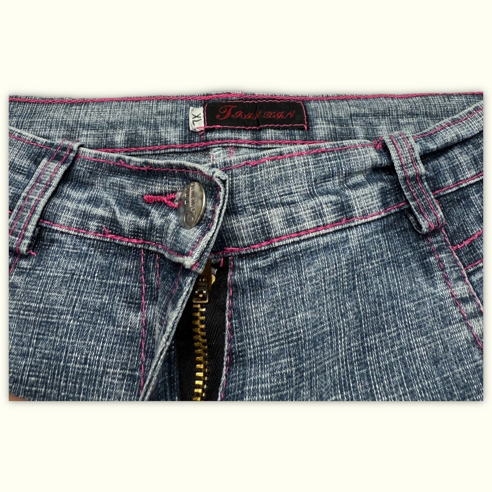 Tian Xin Jean Évasé Femme 2000s Y2K – W30