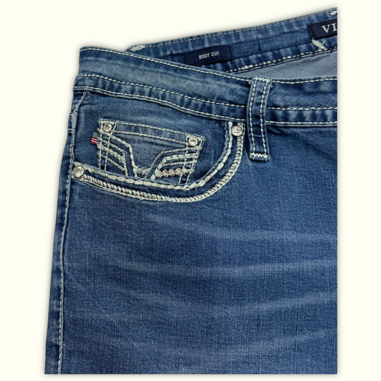 Vigoss Jean Bootcut Femme 2010s Y2K – W34