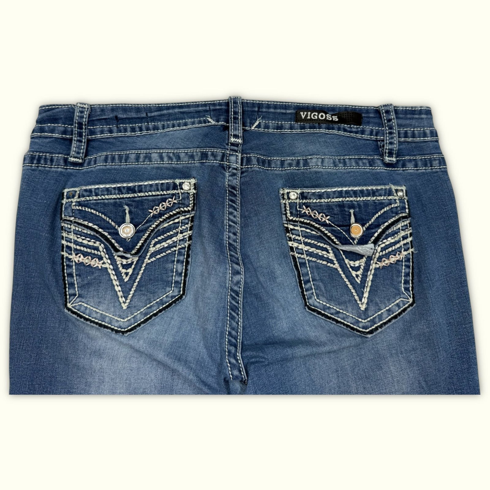 Vigoss Jean Bootcut Femme 2010s Y2K – W34