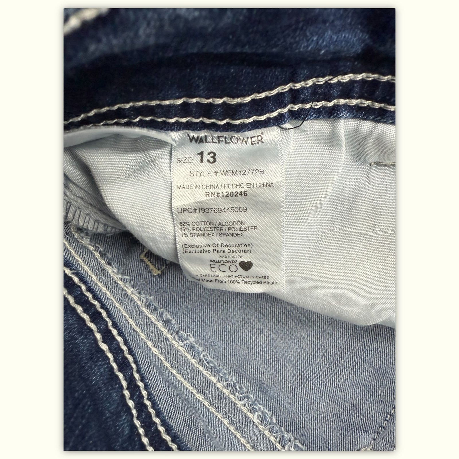 Wallflower Jean Évasé Femme Y2K – W34