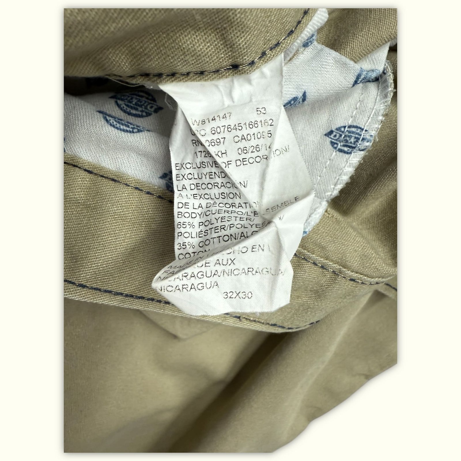 Dickies Chino Regular Homme Workwear – W32