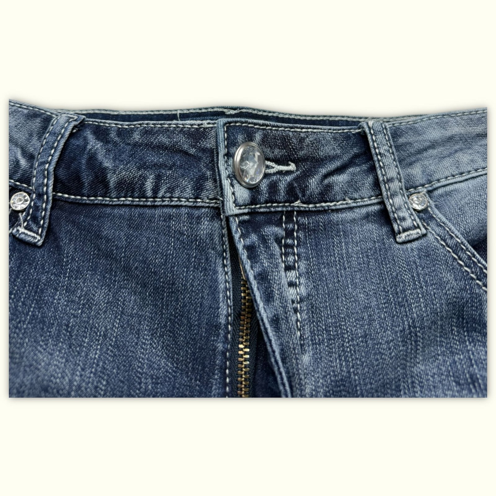 Est 1946 Denim Jean Évasé Femme 2000s Y2K – W30