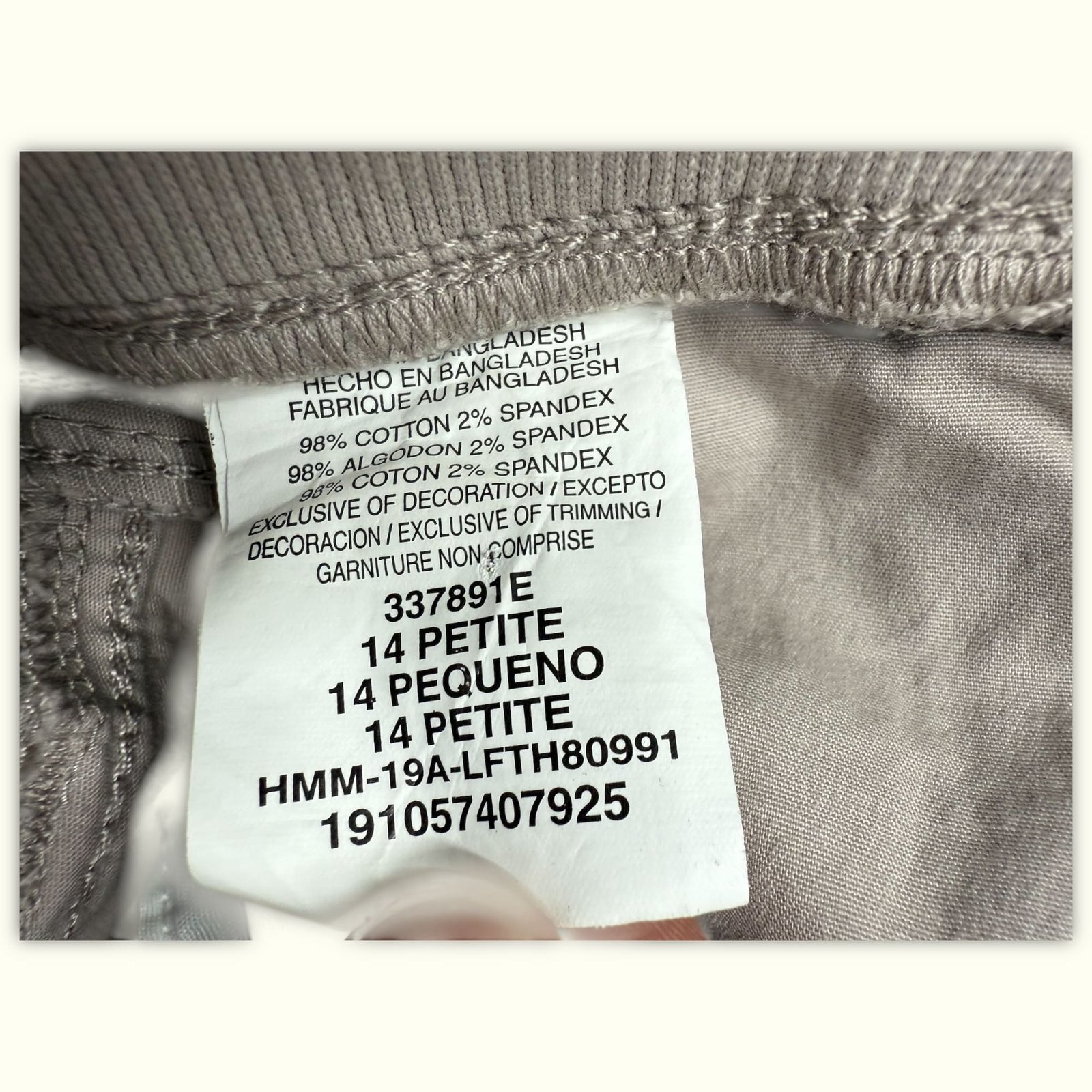 Lee Bermuda Relaxed Femme Khaki coded – W34