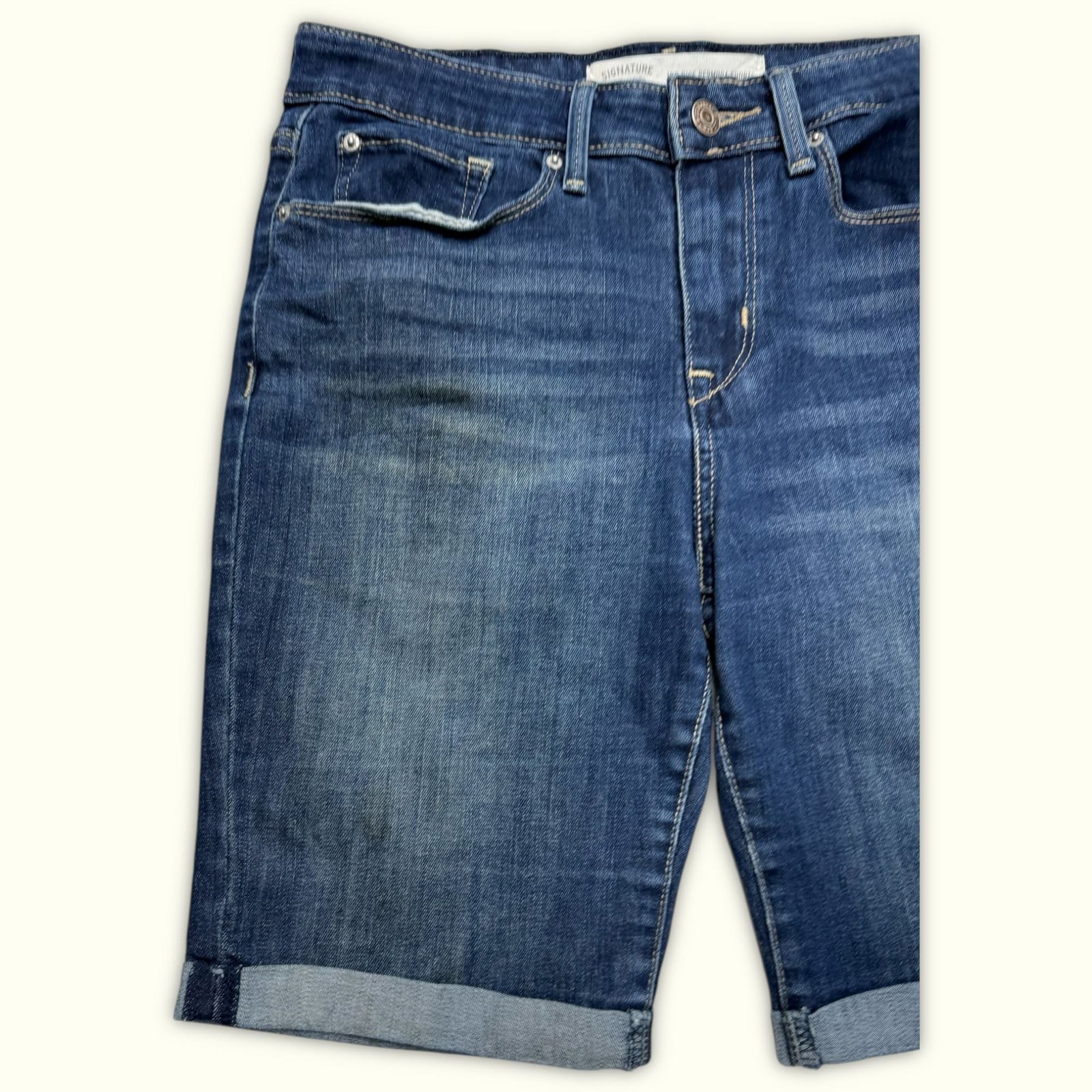 Signature By Levi Strauss & Co. Bermuda Regular Femme Classique – W27