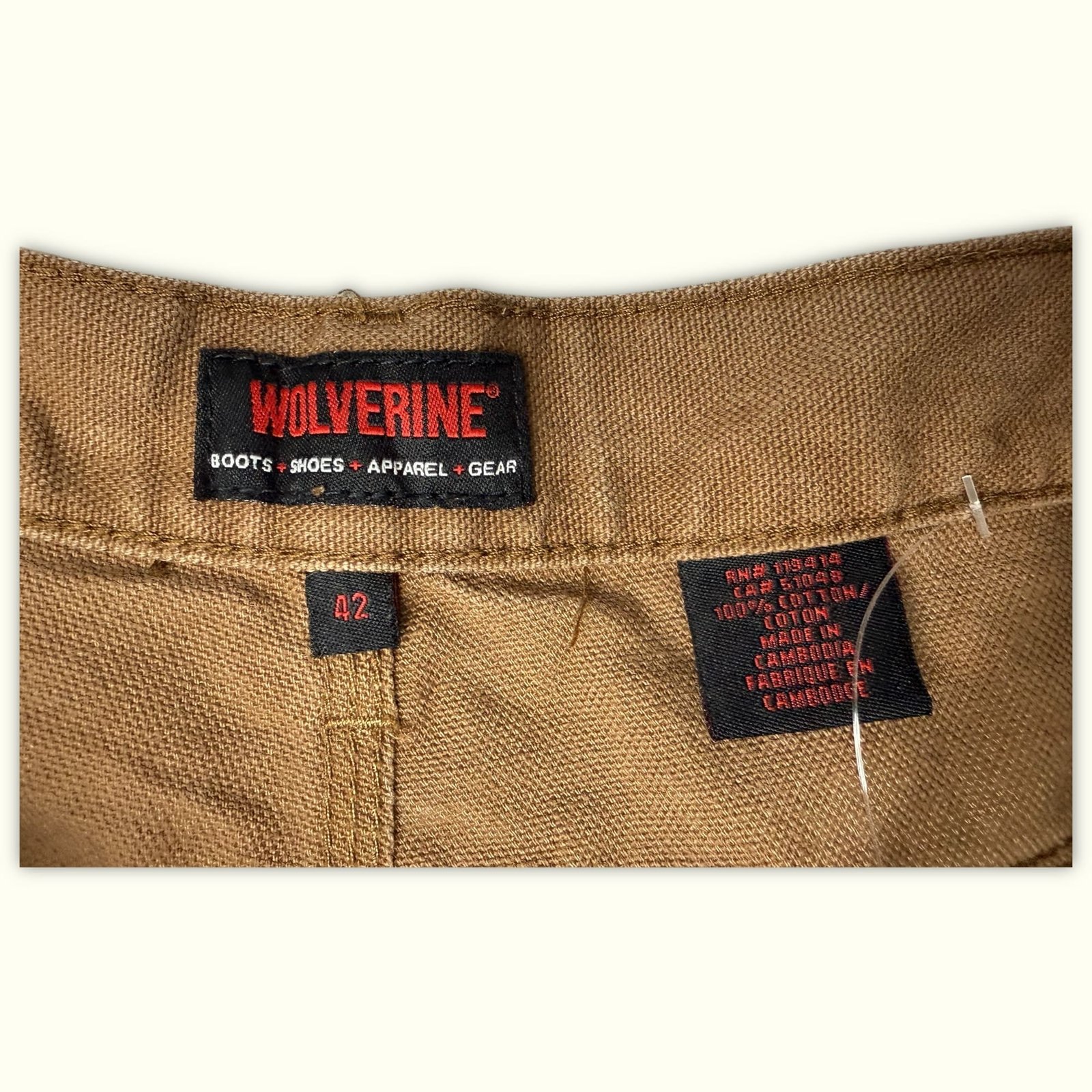 Wolverine Short Relaxed Homme Workwear – W42