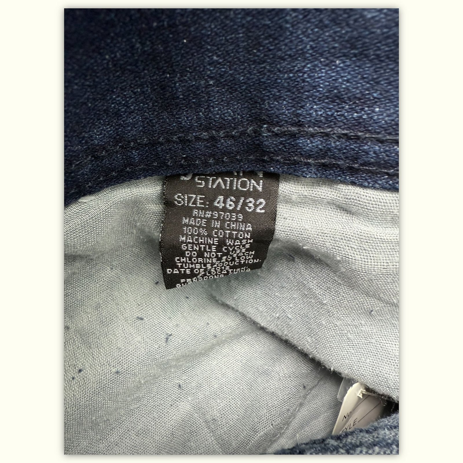 Jean Station Jean Regular Homme 2010s Casual chic – W46