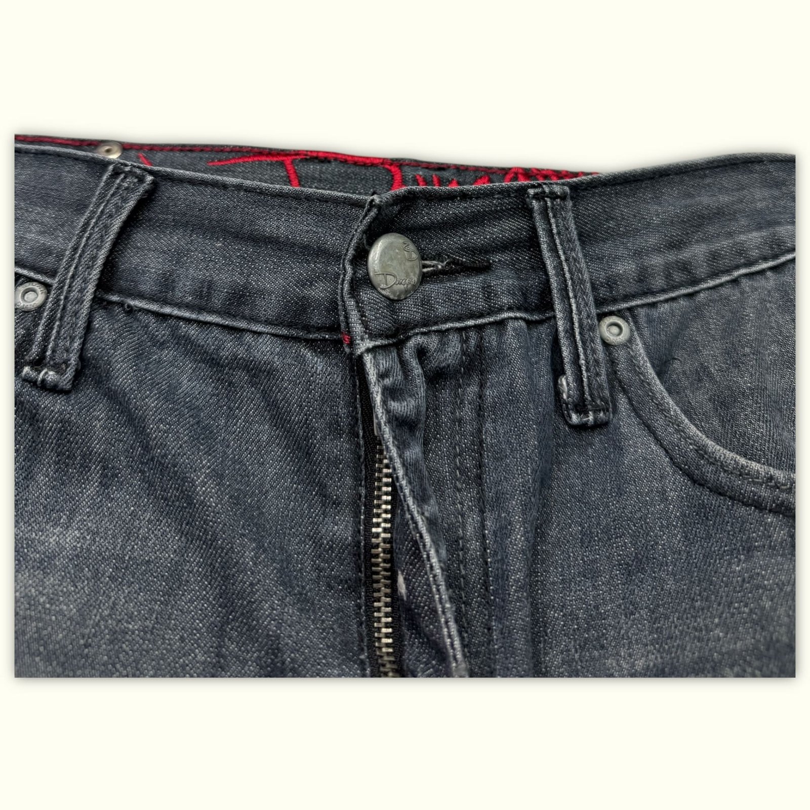Edgar Dungaree Jean Regular Homme 2000s Y2K – W34