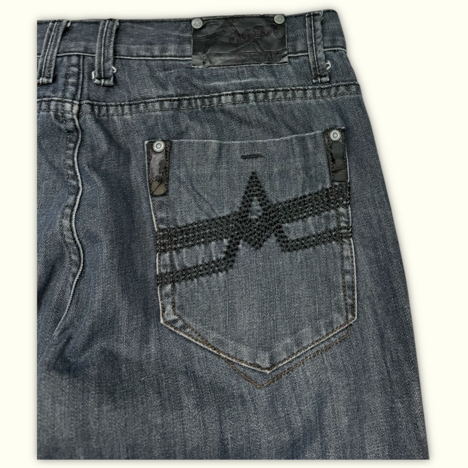 Edgar Dungaree Jean Regular Homme 2000s Y2K – W34