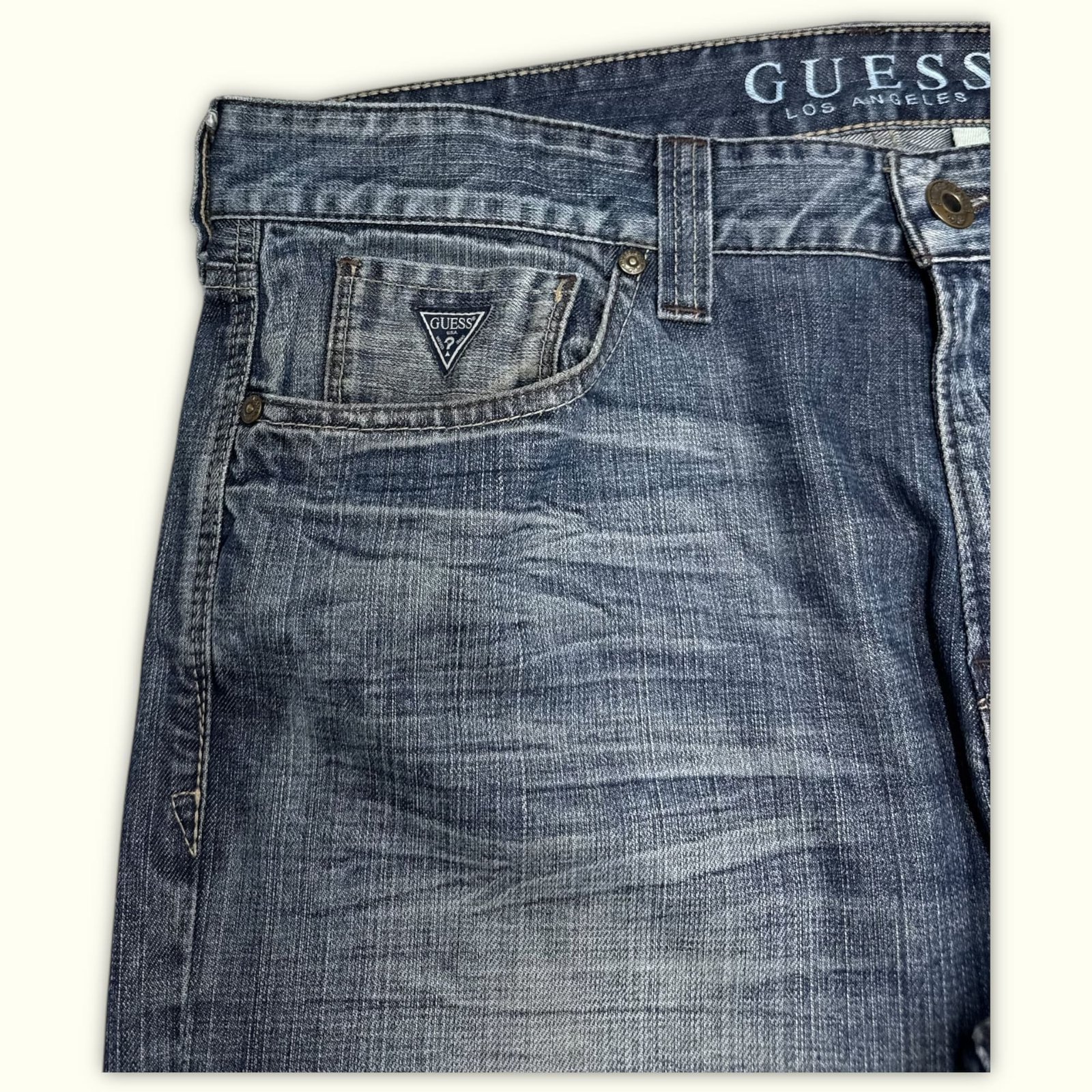 Guess Jean Relaxed Homme 2000s Y2K – W38