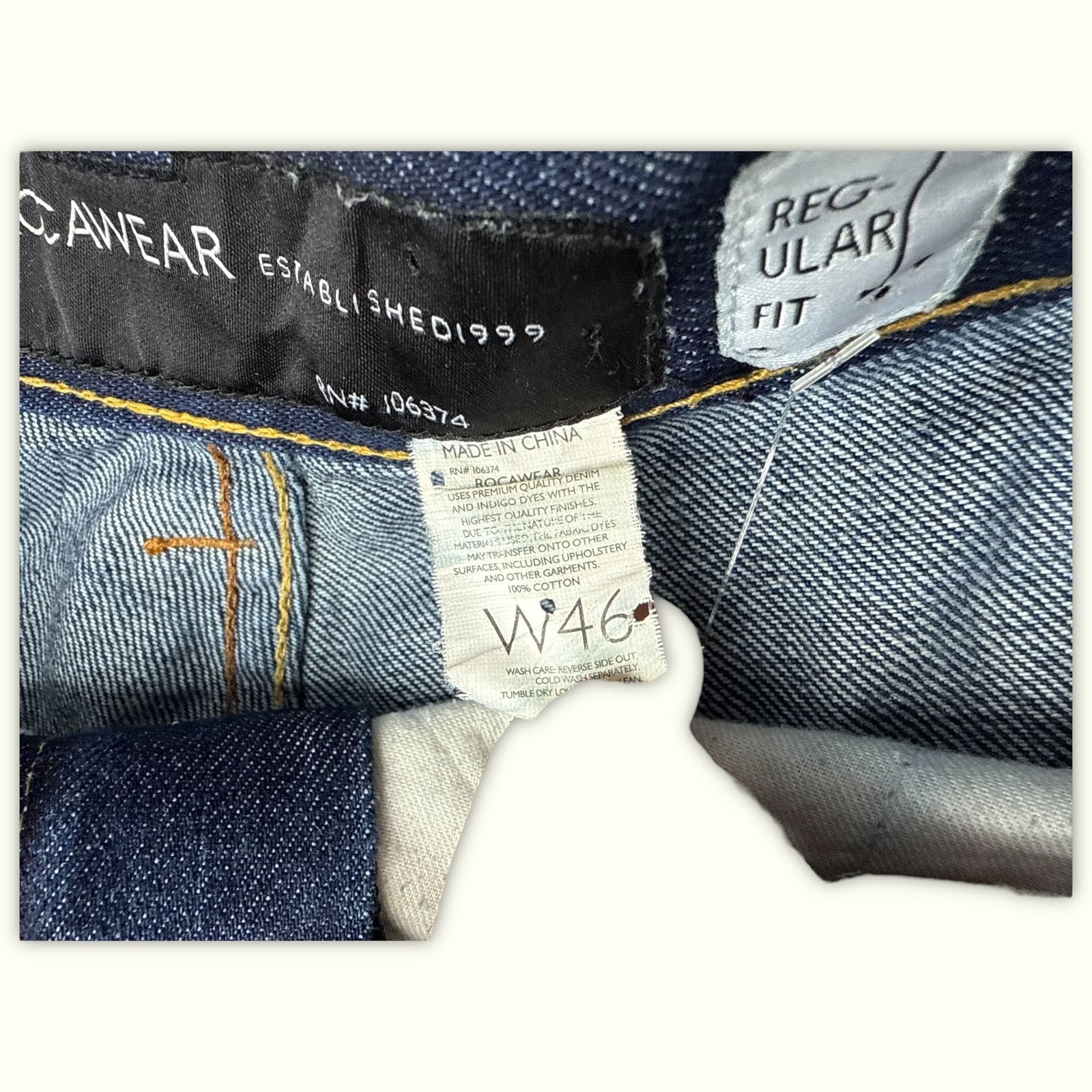 Rocawear Jean Baggy Homme 2000s Streetwear – W46