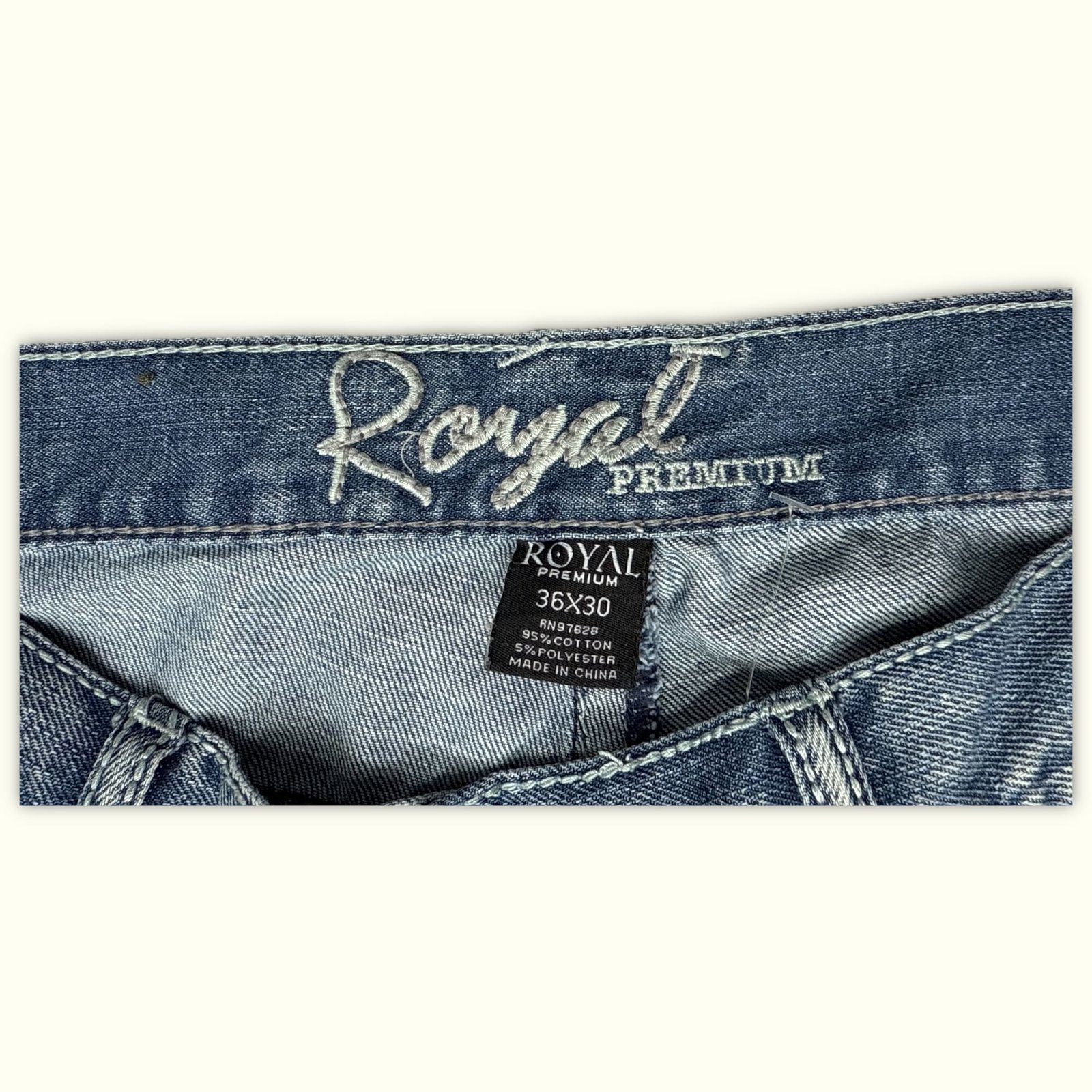 Royal Premium Jean Relaxed Homme 2000s Y2K – W36