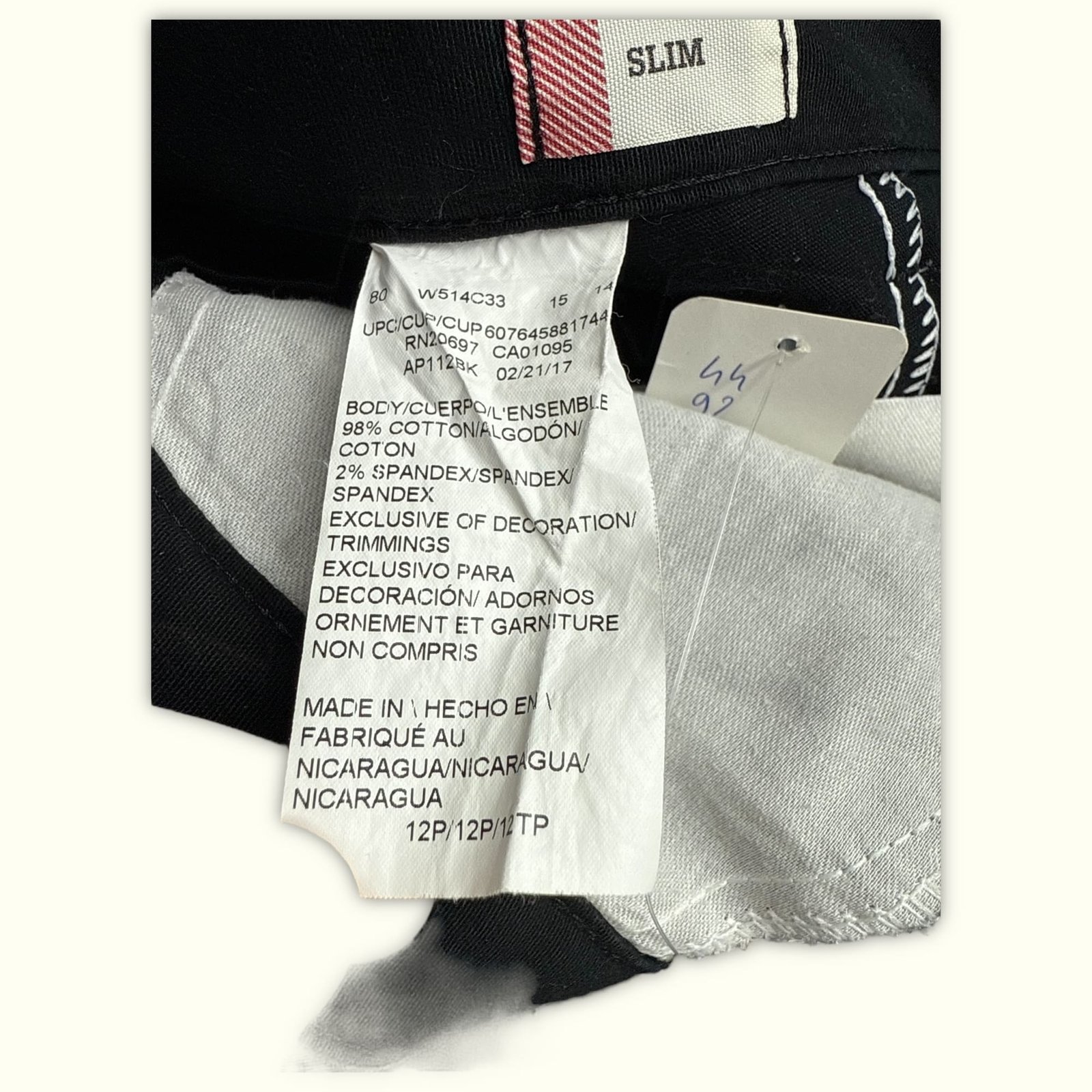 Dickies Chino Slim Femme Workwear – W34
