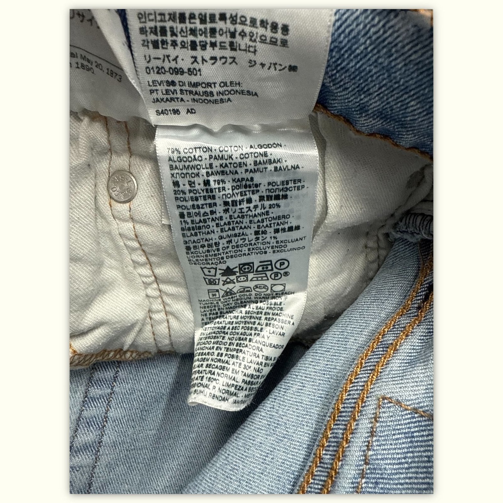 Levi'S Short Slim Homme Casual chic – W34