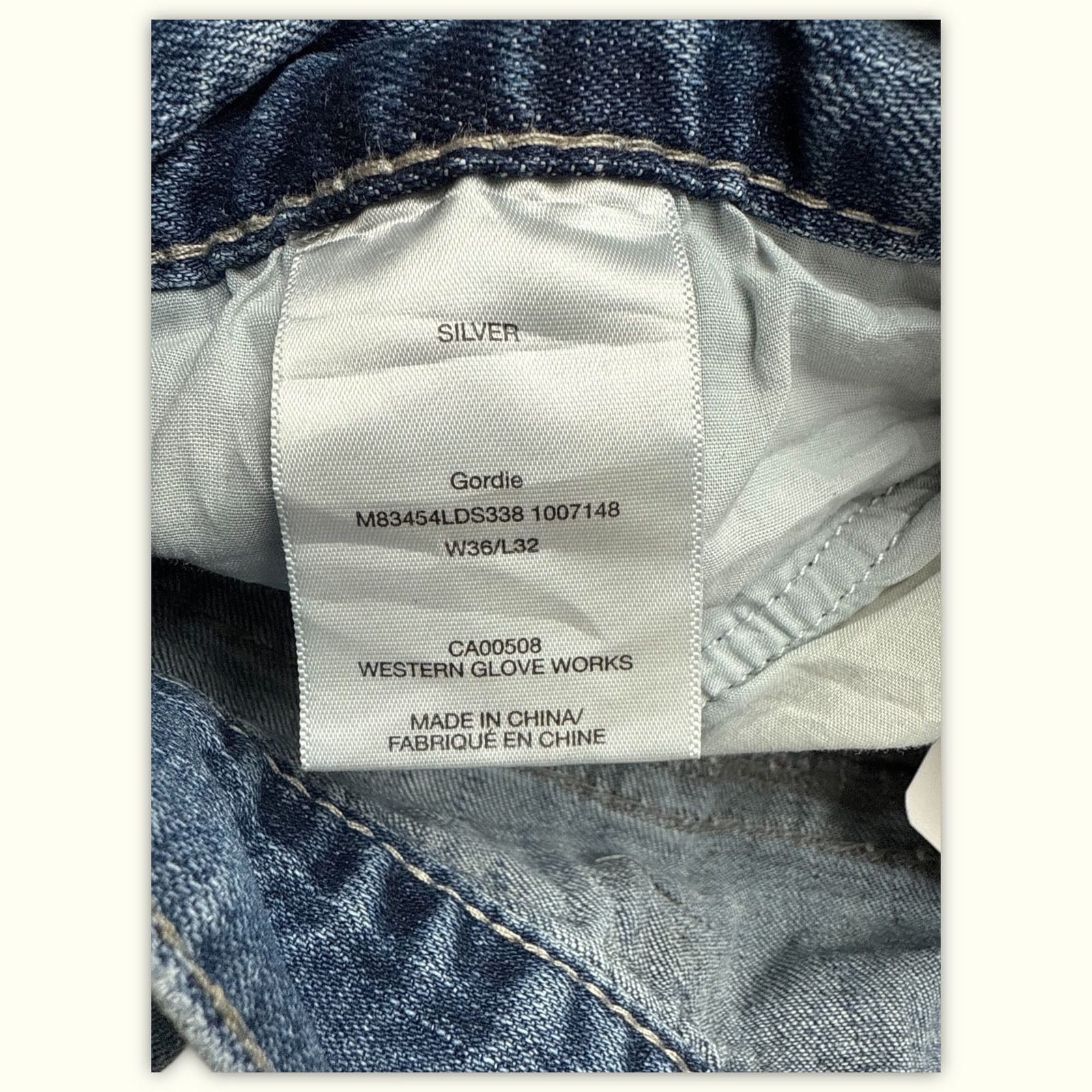 Silver Jeans Co. Jean Relaxed Homme 2010s Y2K – W36