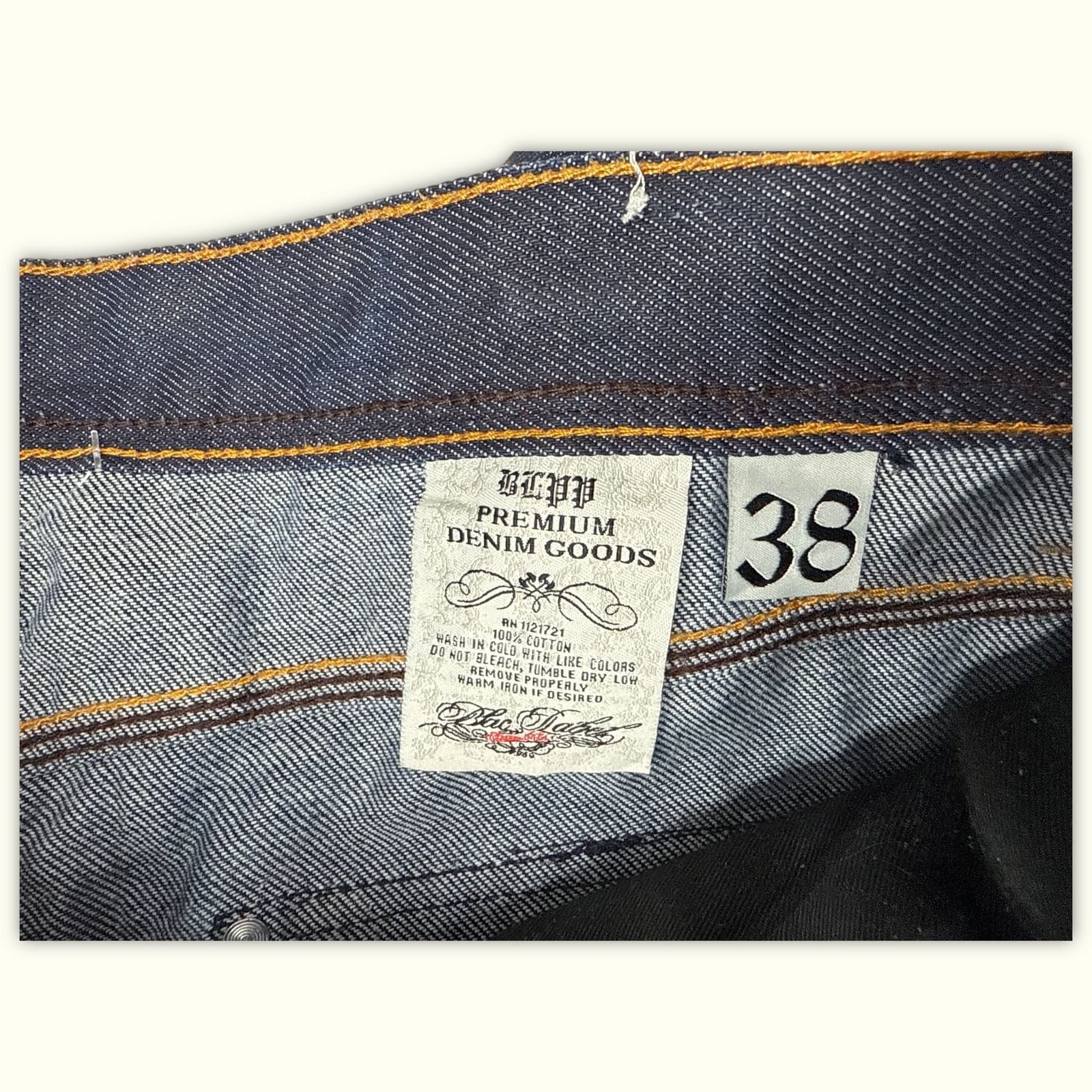 Blac Label Jean Relaxed Homme 2000s Y2K – W38