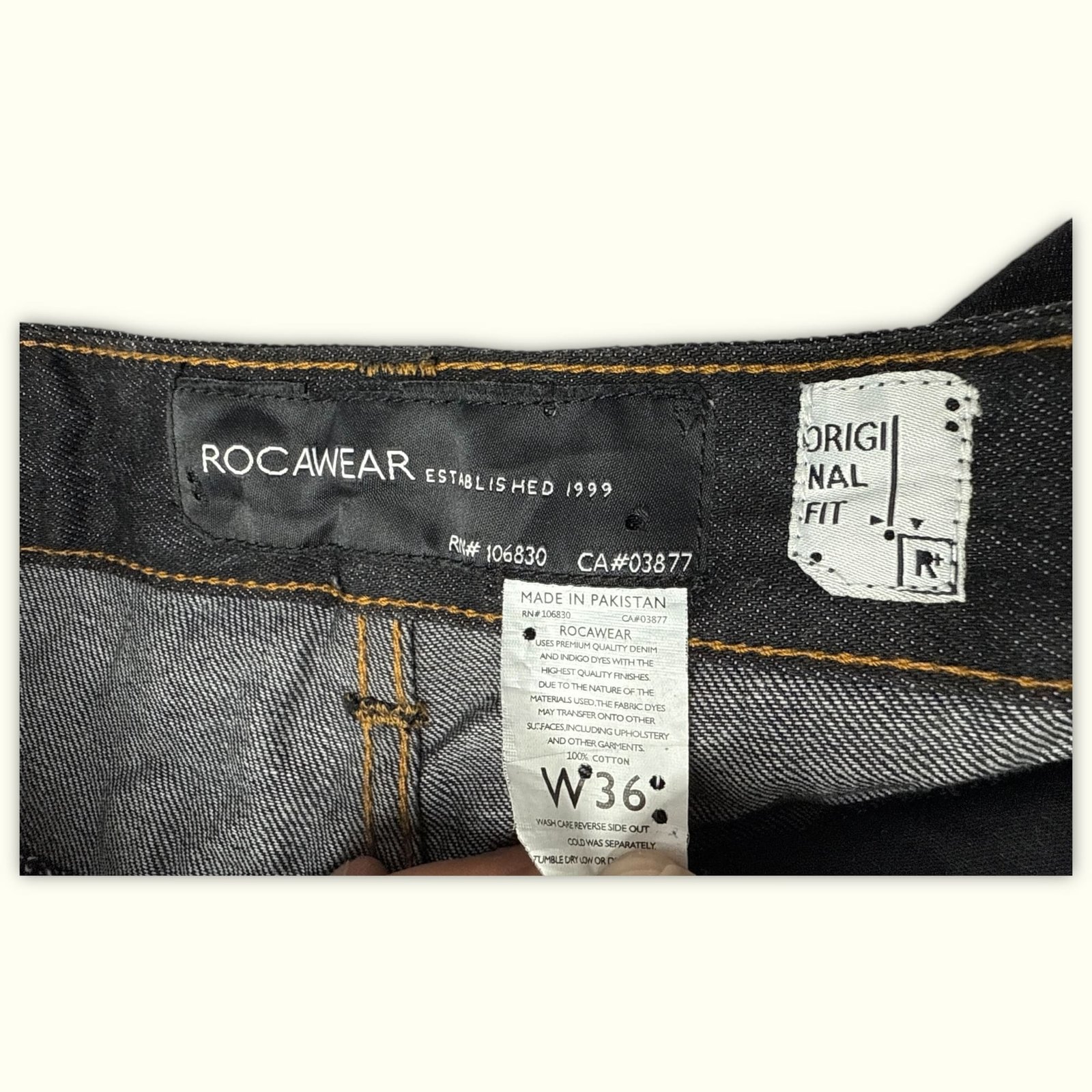 Rocawear Jean Baggy Homme 2000s Y2K – W36