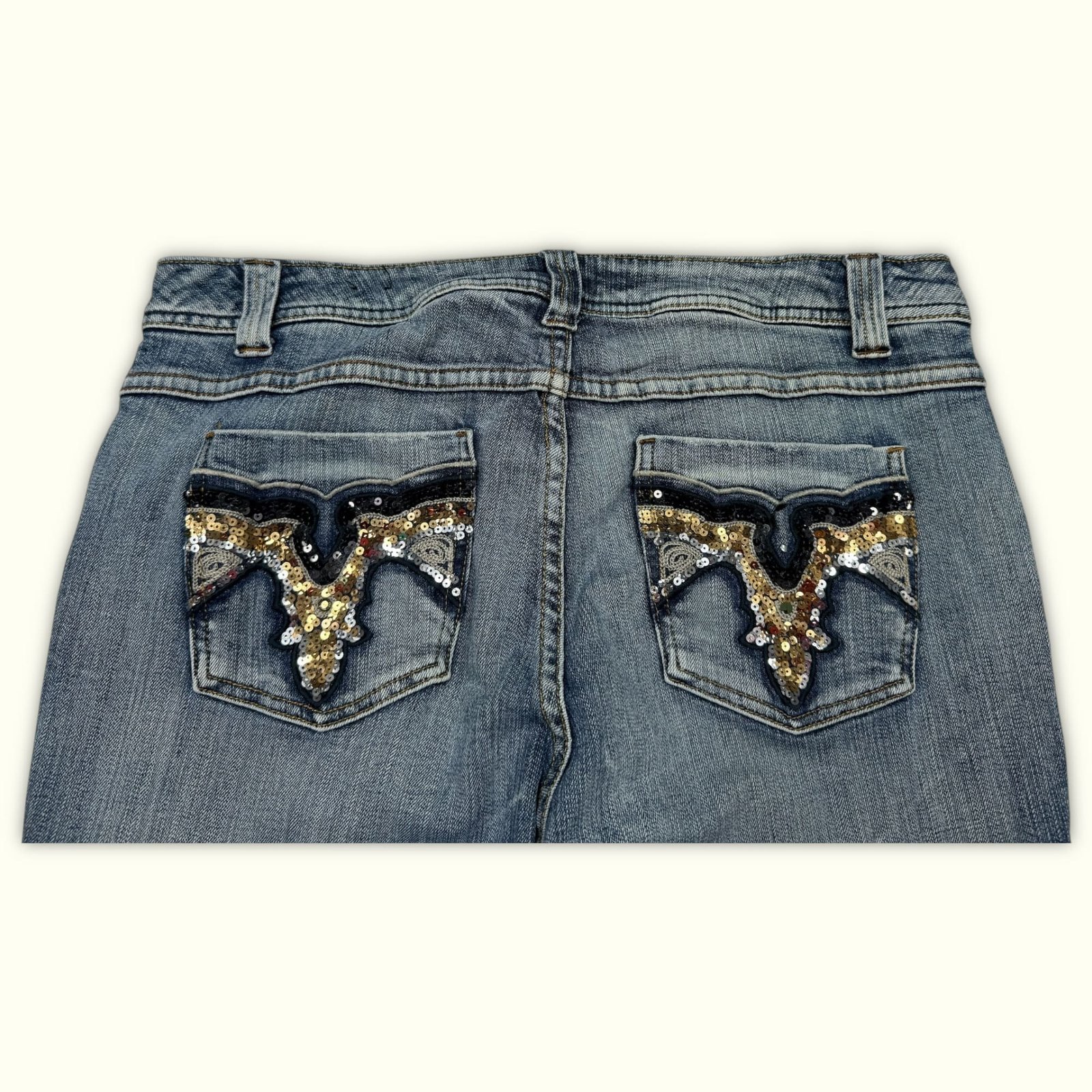 Venzia Jean Évasé Femme 2000s Y2K – W34