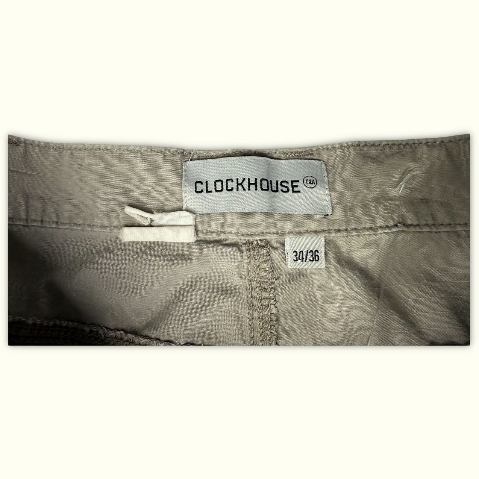 Clockhouse Pantalon cargo Regular Homme 2000s Utility – W34