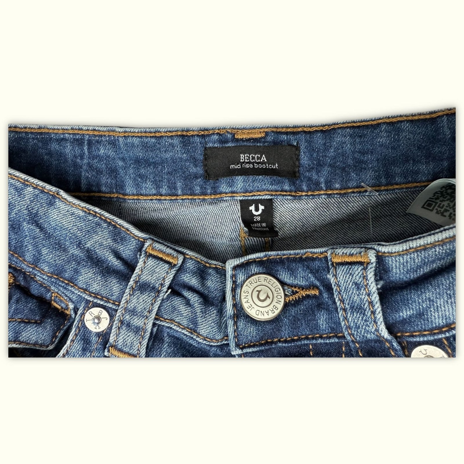 True Religion Jean Bootcut Femme Y2K – W28