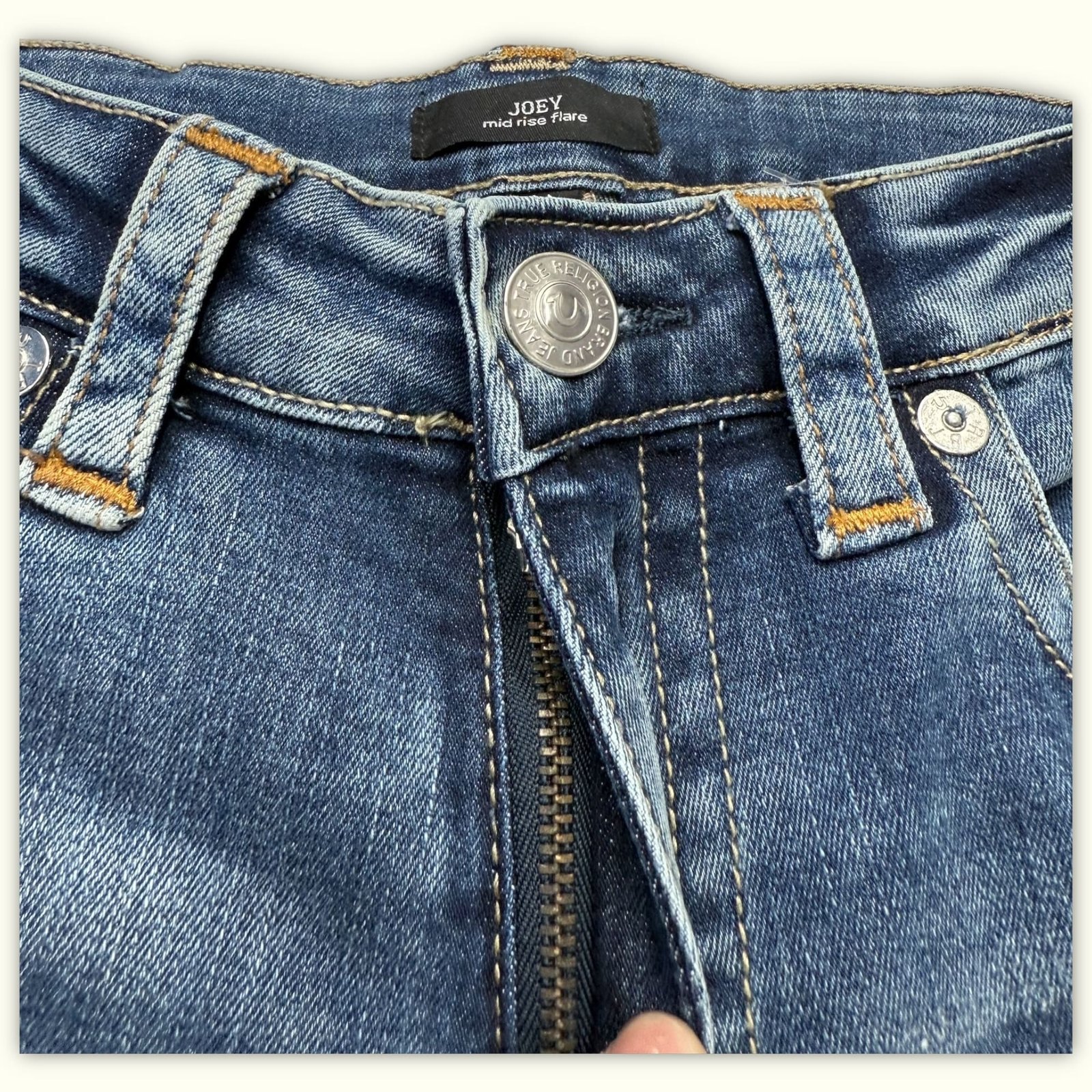 True Religion Jean Évasé Femme Y2K – W31