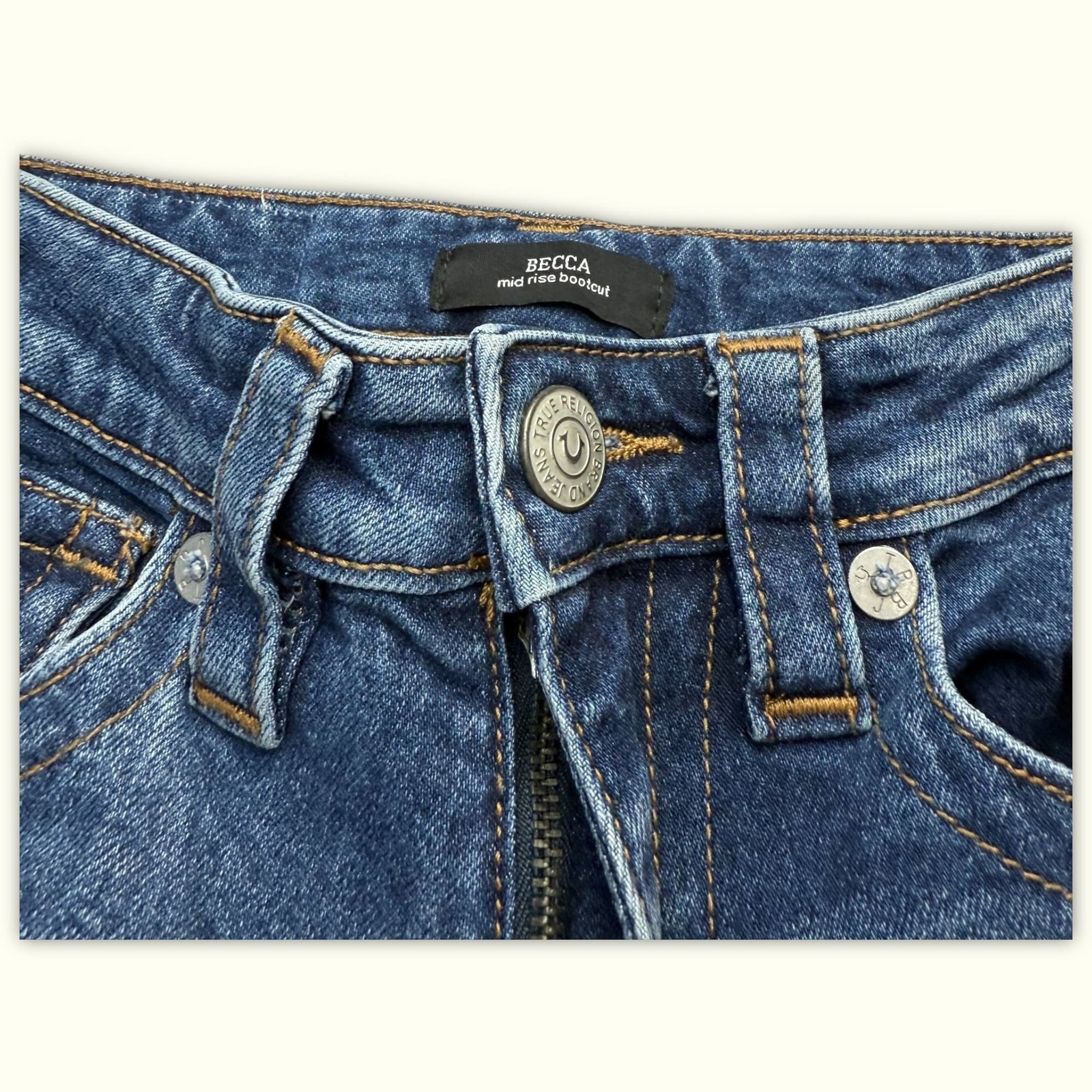 True Religion Jean Bootcut Femme 2010s Y2K – W24