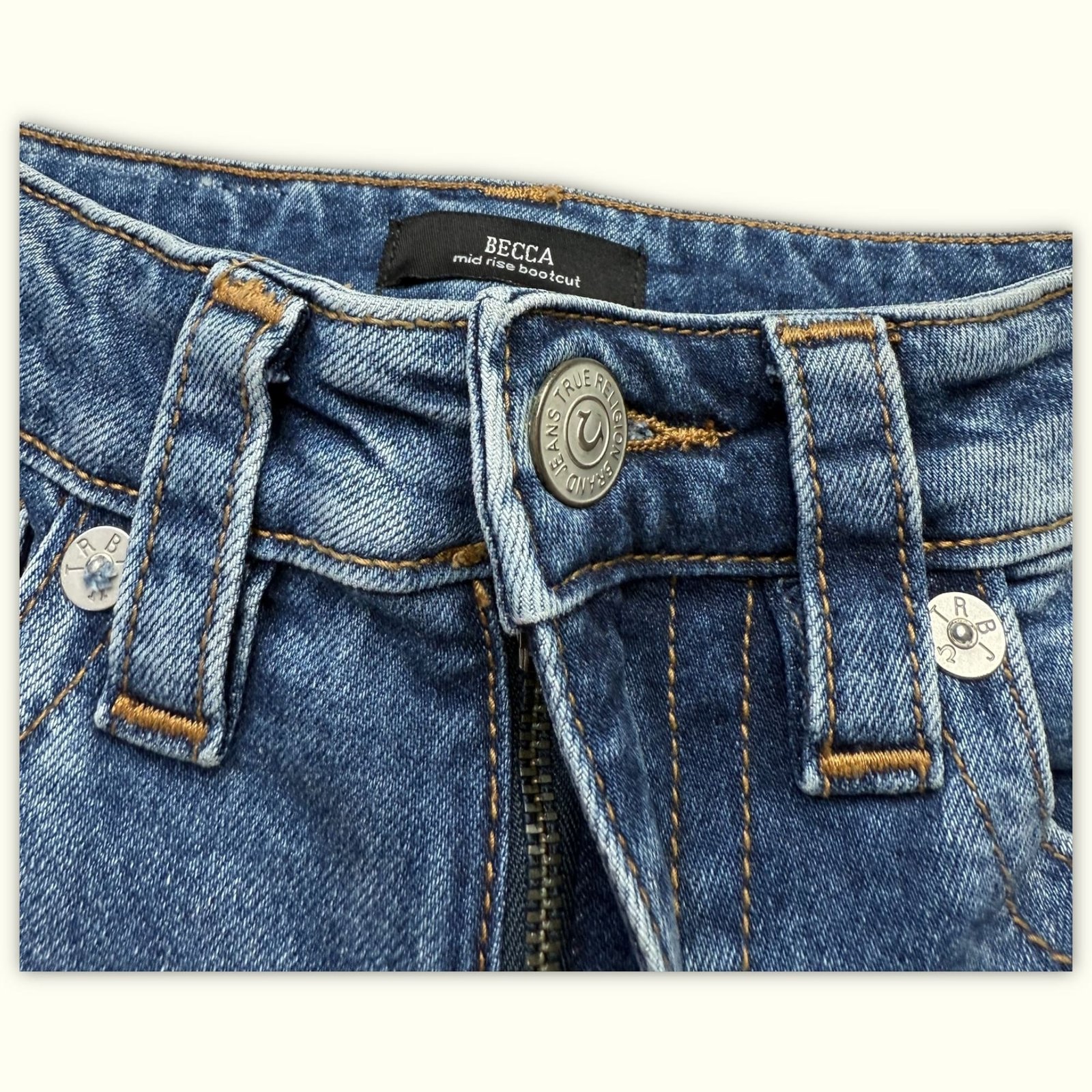 True Religion Jean Évasé Femme Y2K – W24