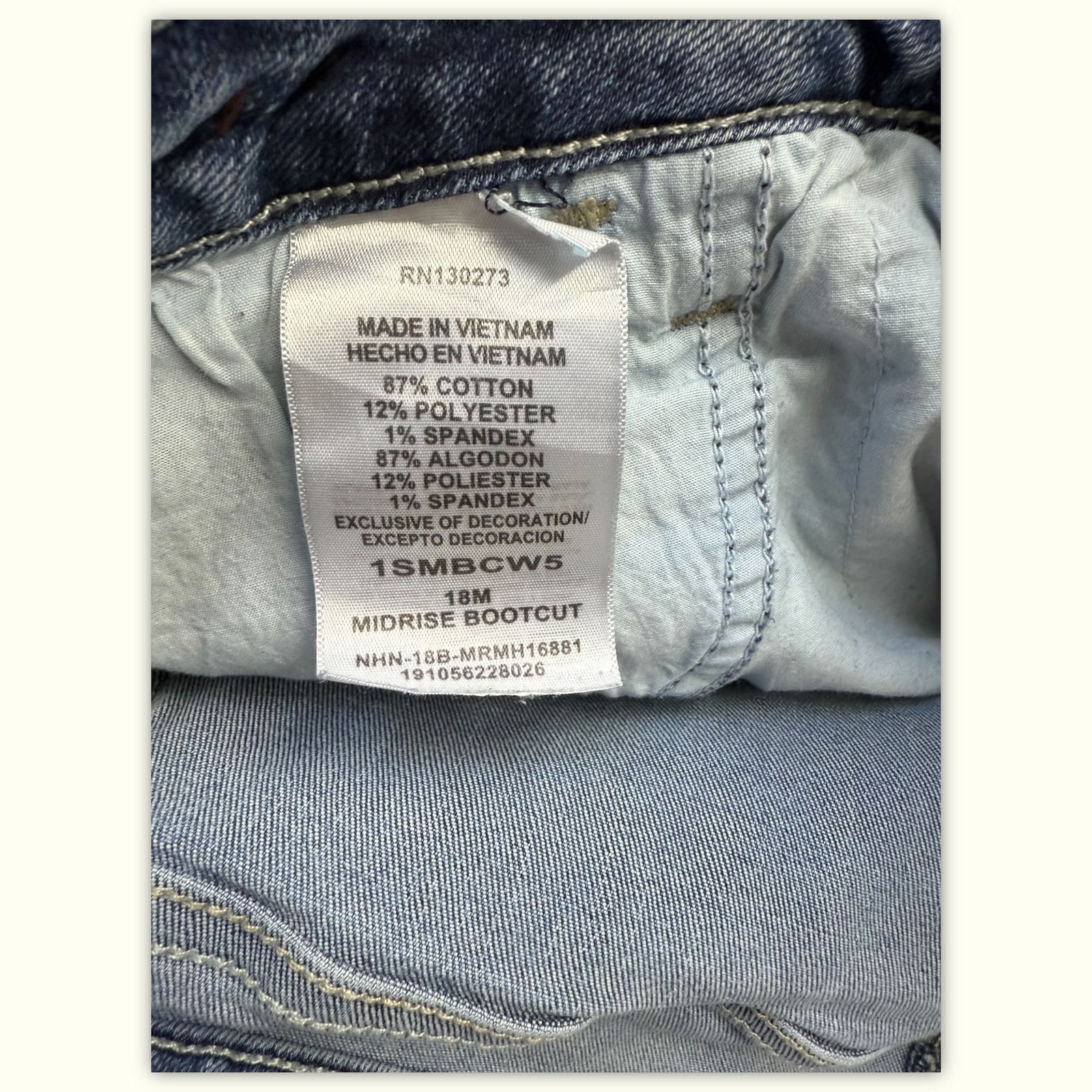 St. John'S Bay Jean Bootcut Femme Casual chic – W38
